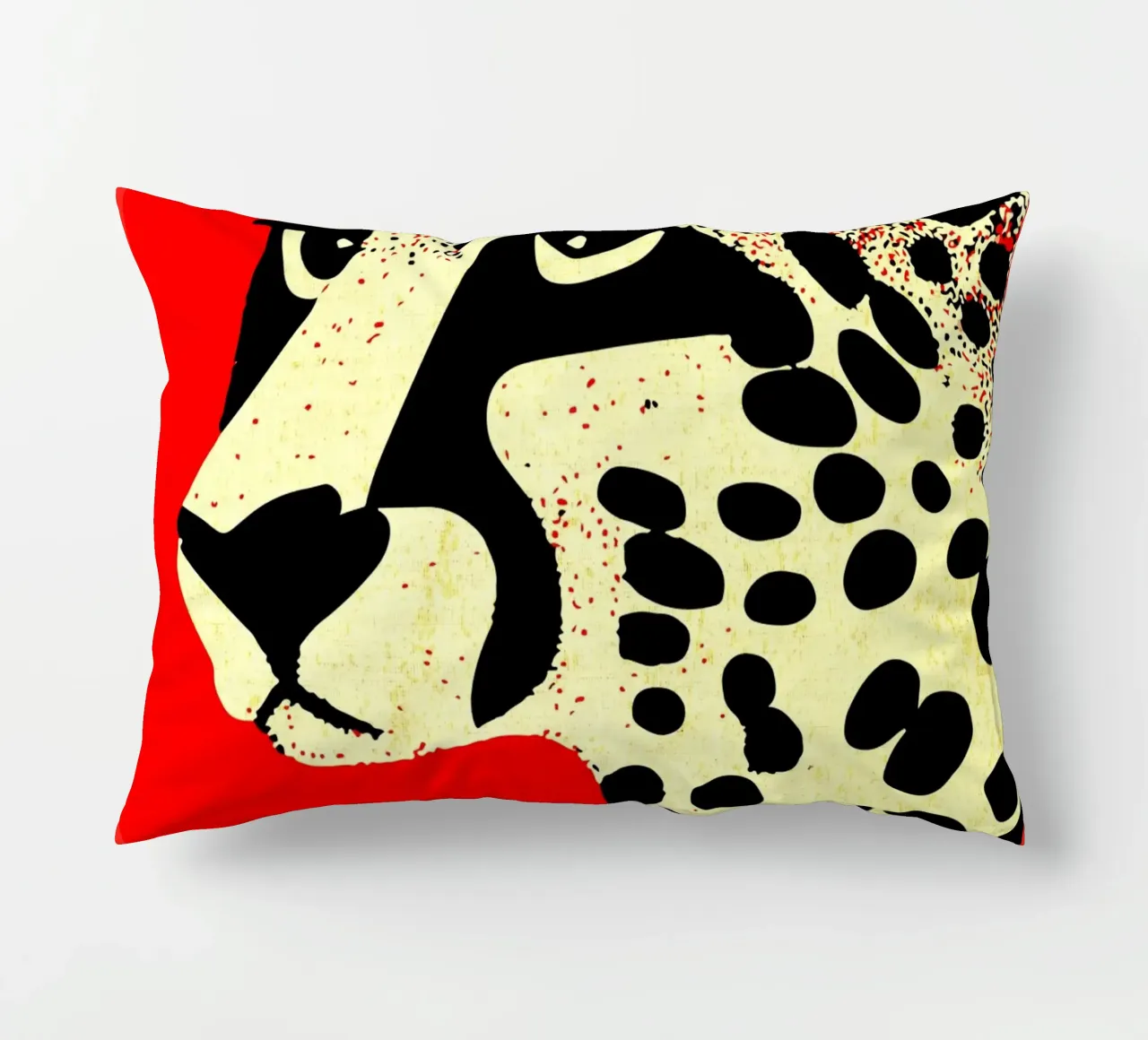 Cheetach rosso lunatico cuscino da GaryStudio