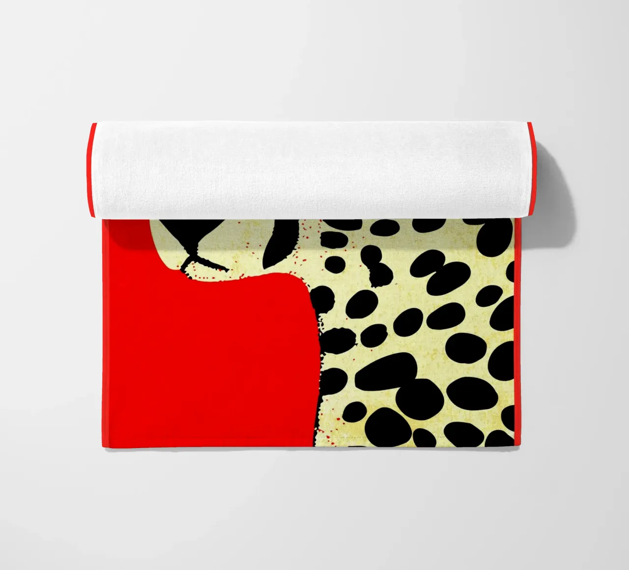 Cheetach rosso lunatico telo mare da GaryStudio