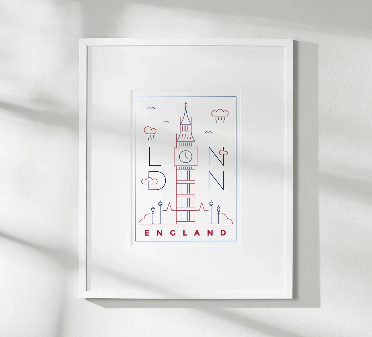 Londra Inghilterra Big Ben poster edificio carta hahnemühle da James shop