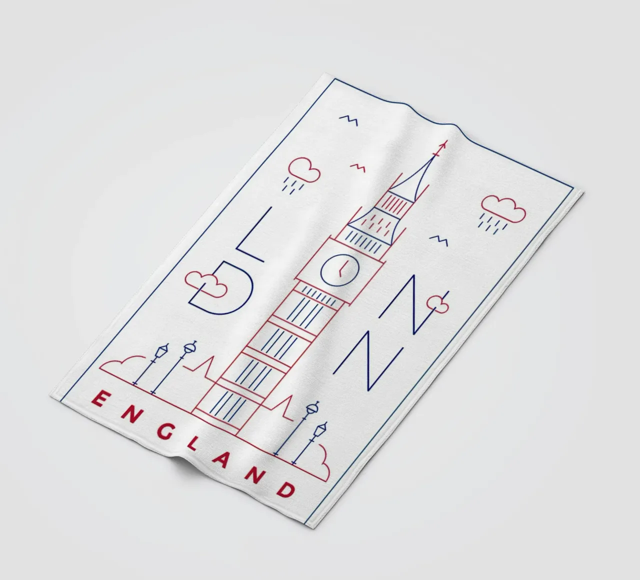 Londra Inghilterra Big Ben poster edificio coperta in pile da James shop