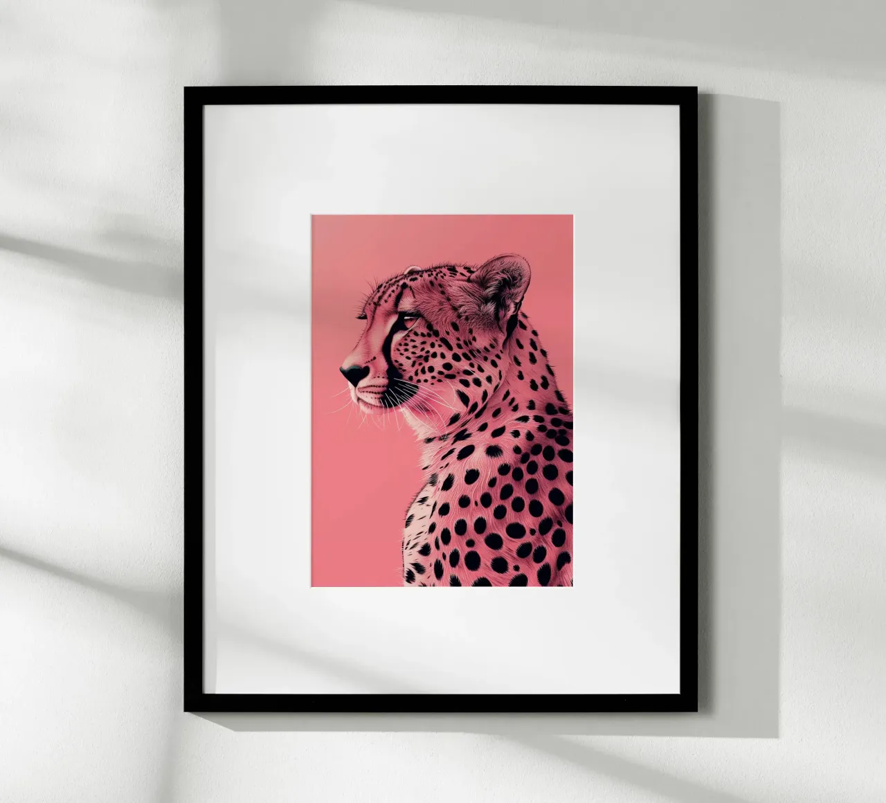 Leopardo in stile rosa poster da Yaso Design & Art