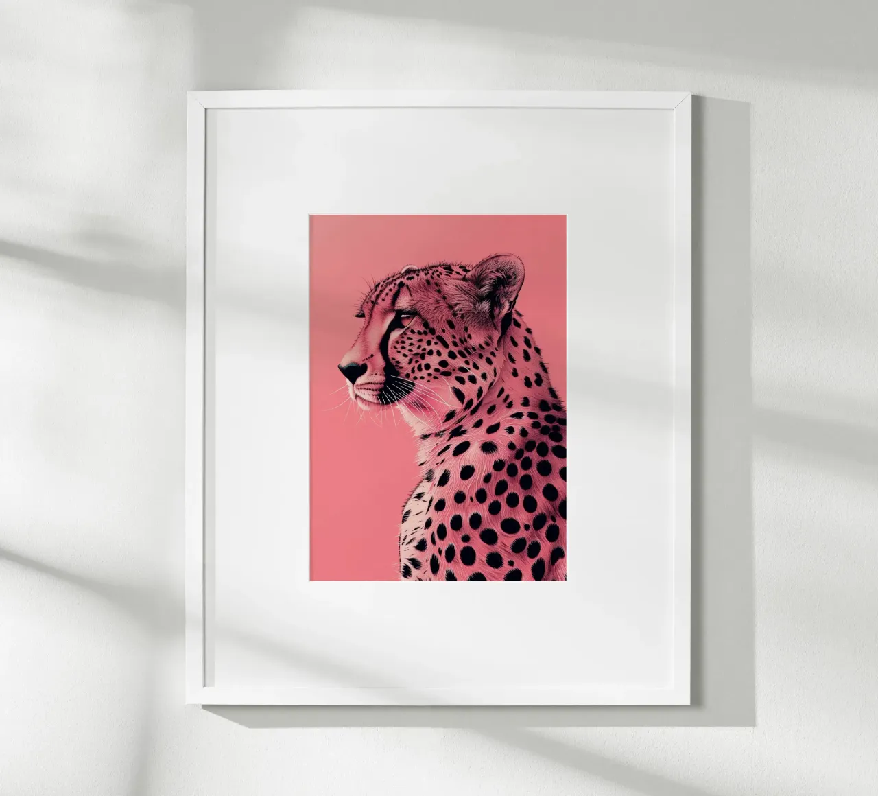 Leopardo in stile rosa poster da Yaso Design & Art