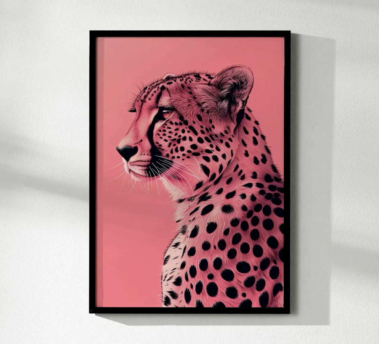 Leopardo in stile rosa poster da Yaso Design & Art