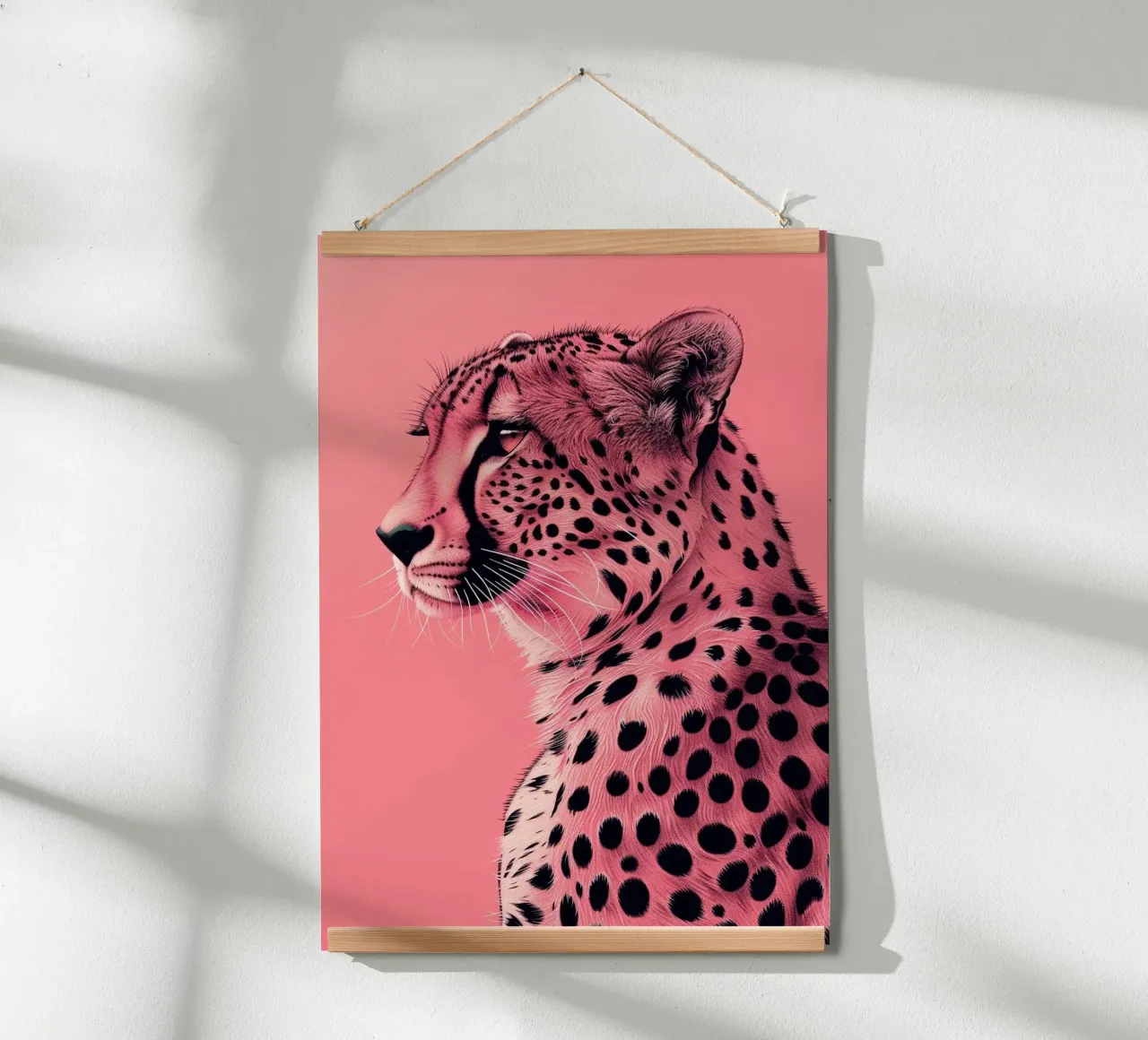Leopardo in stile rosa poster da Yaso Design & Art