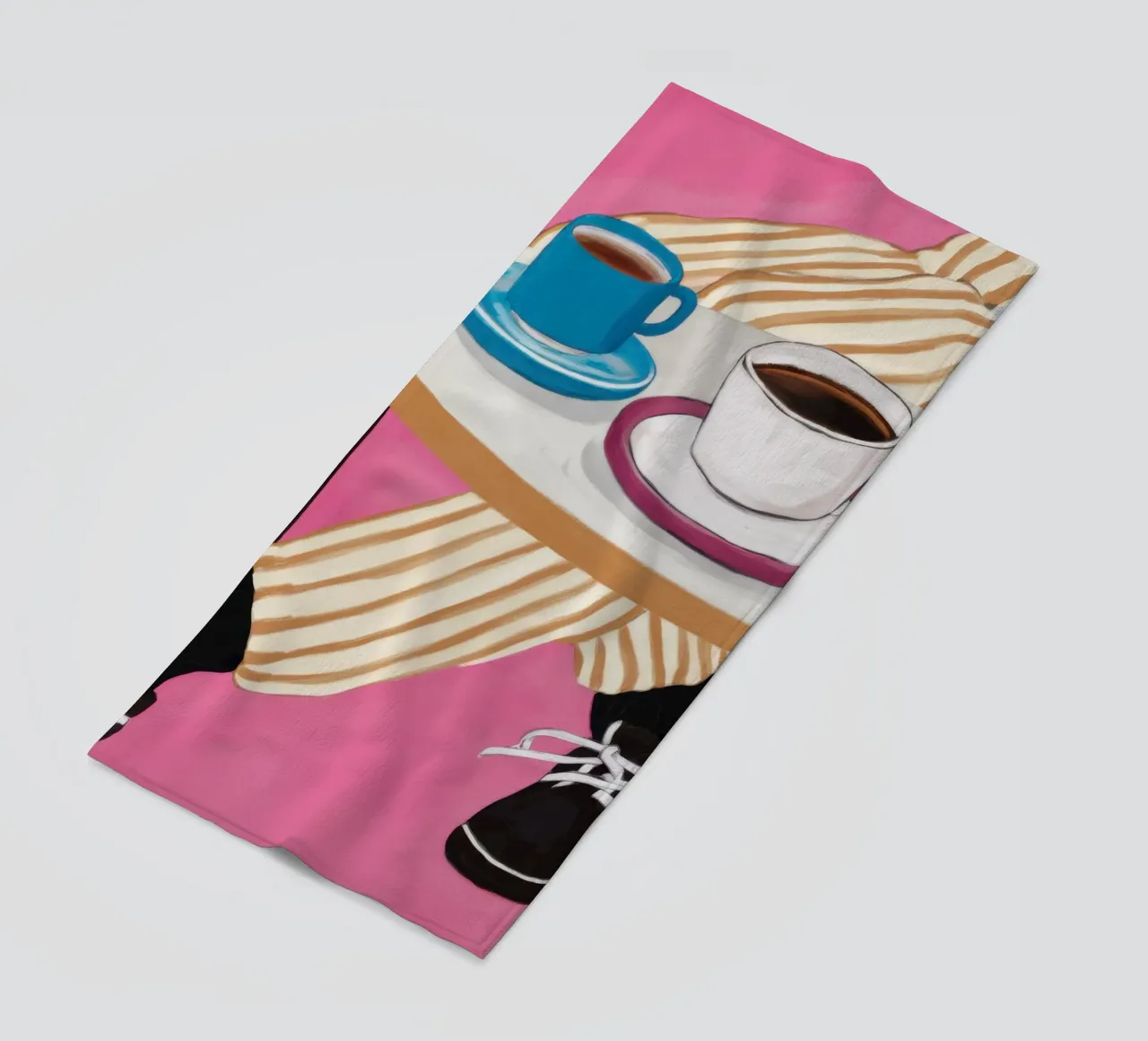 Prospettiva del tavolo del caffè telo mare da Veil Maya