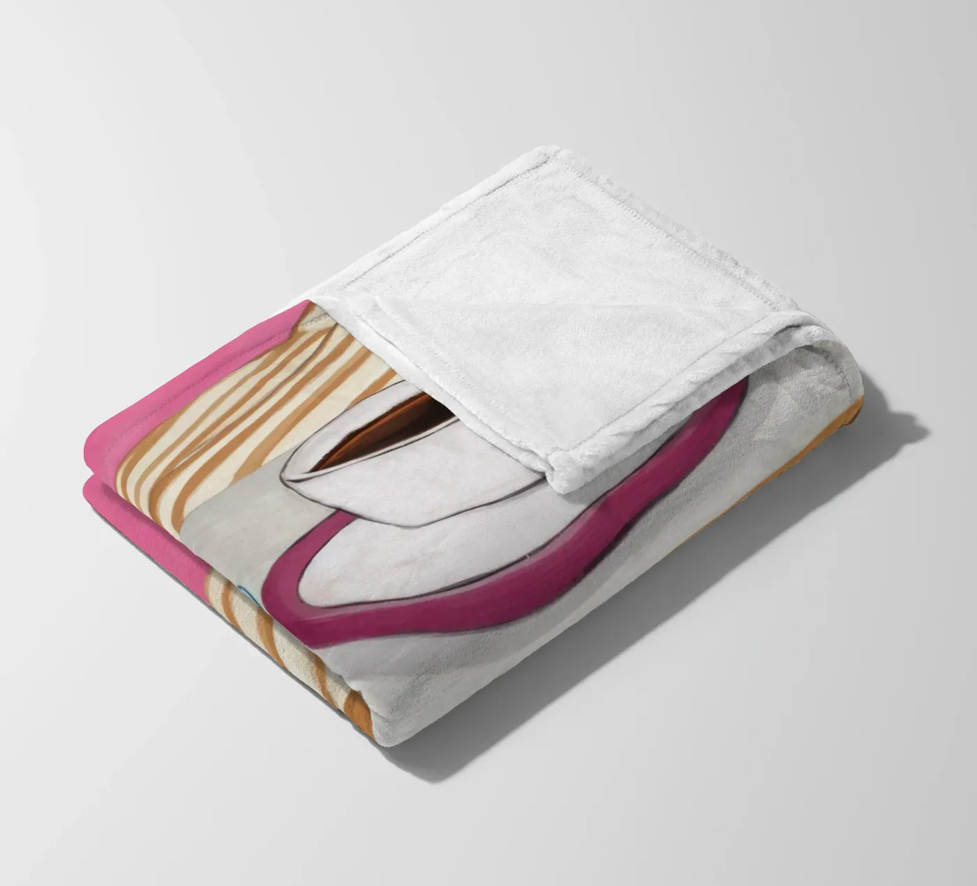 Cafe Table Perspective Fleecedecke von Veil Maya