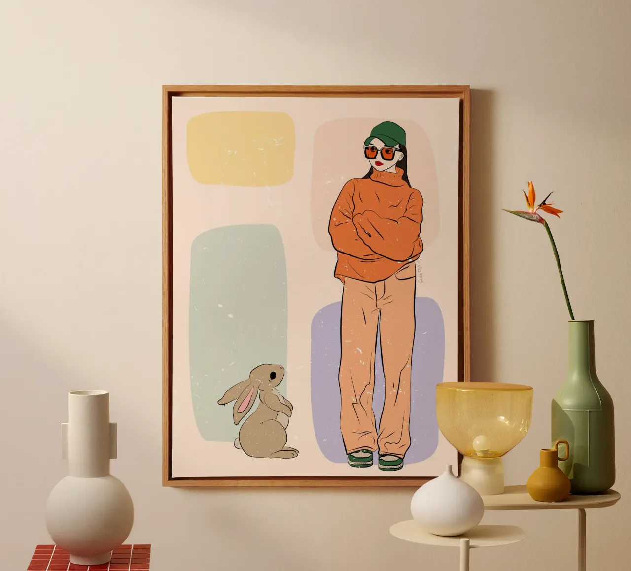 The Carrot canvas with Floater frame by vioking