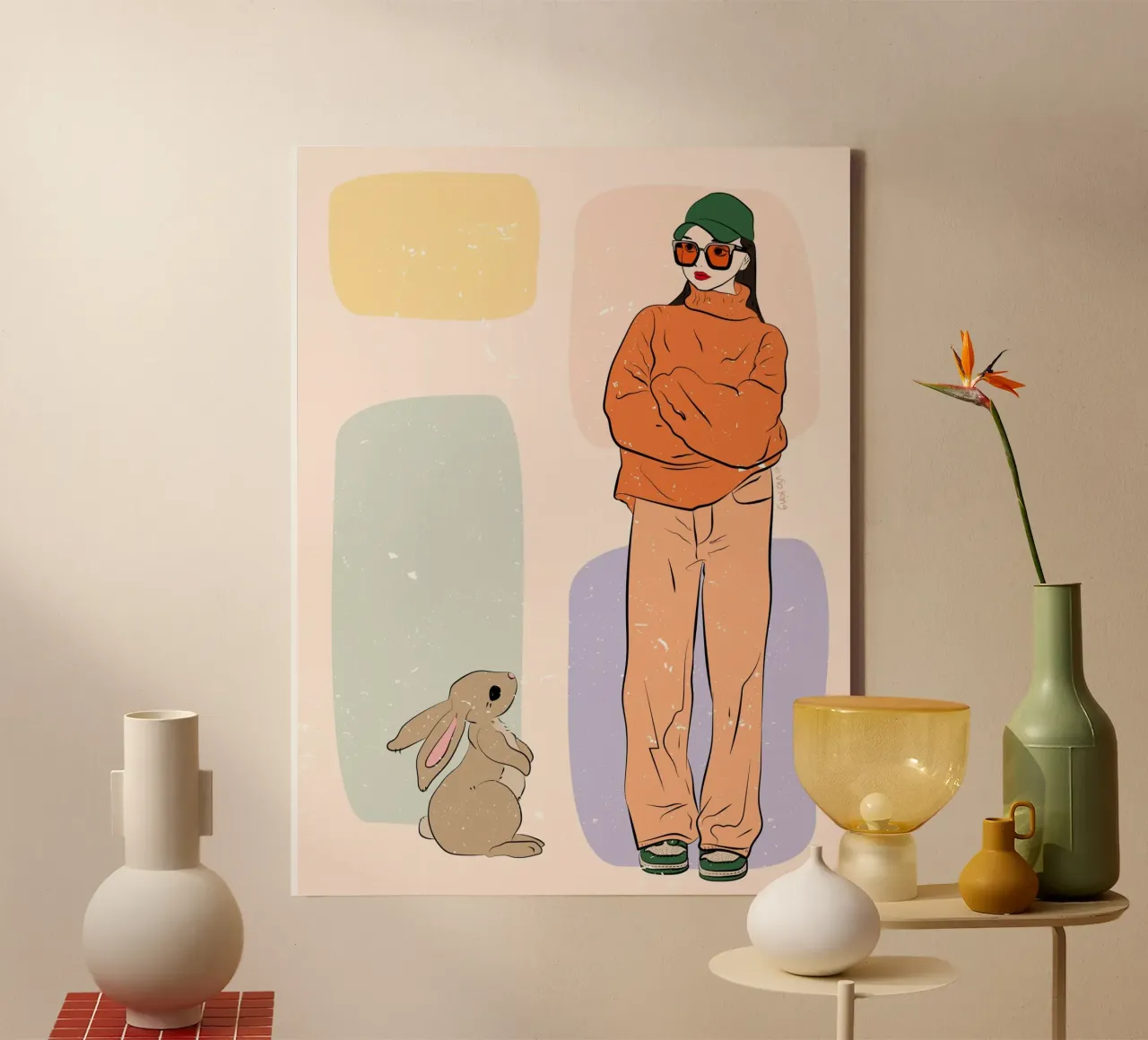 The Carrot canvas with Floater frame by vioking