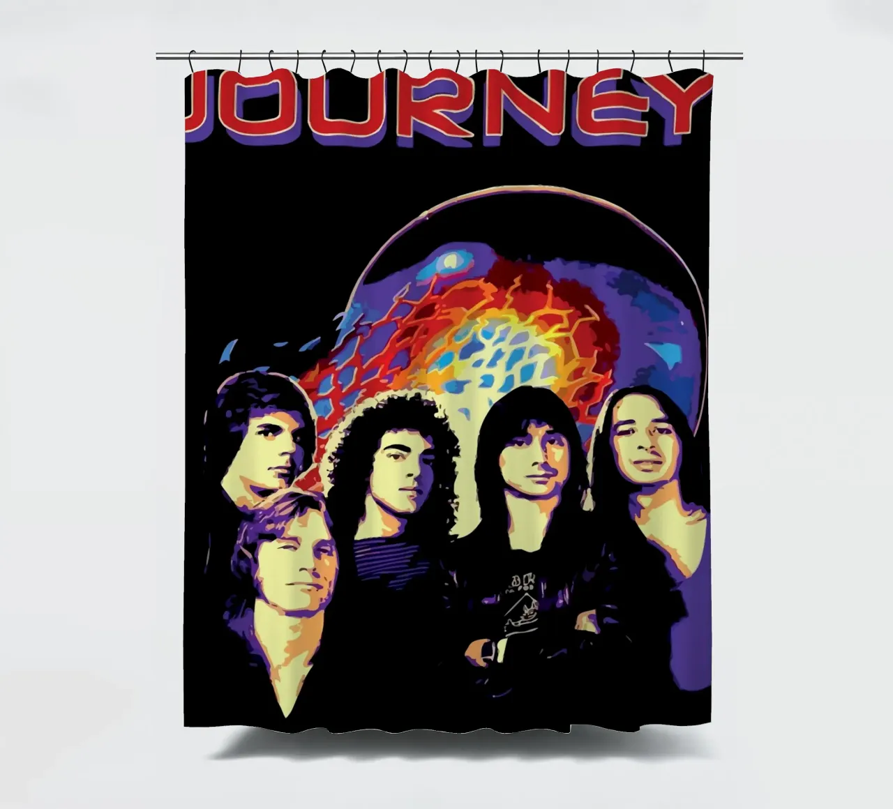 Journey wallpaper shower curtain by Musadad Shop