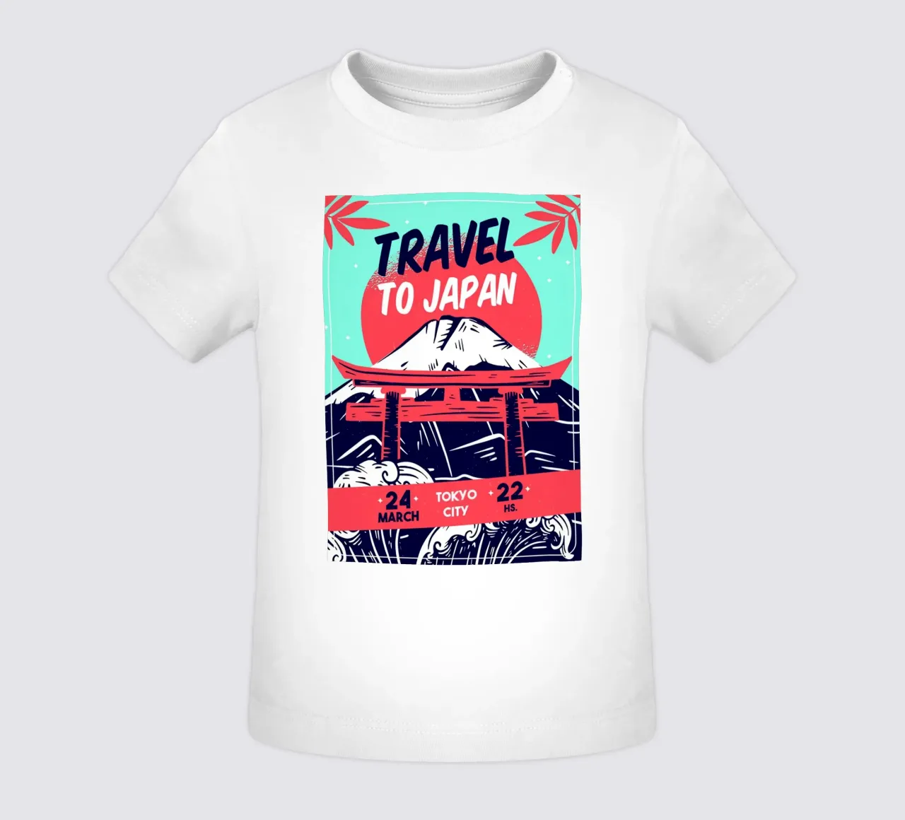 Poster di viaggio in Giappone maglietta neonato da James shop