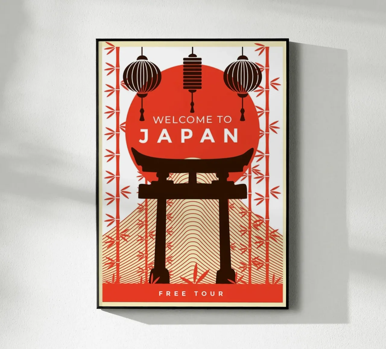 Poster di benvenuto in Giappone plexiglass da James shop