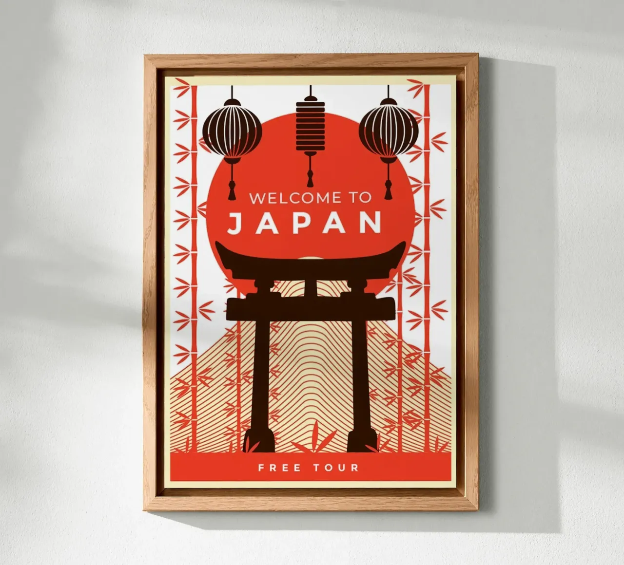 Poster di benvenuto in Giappone alluminio dibond da James shop
