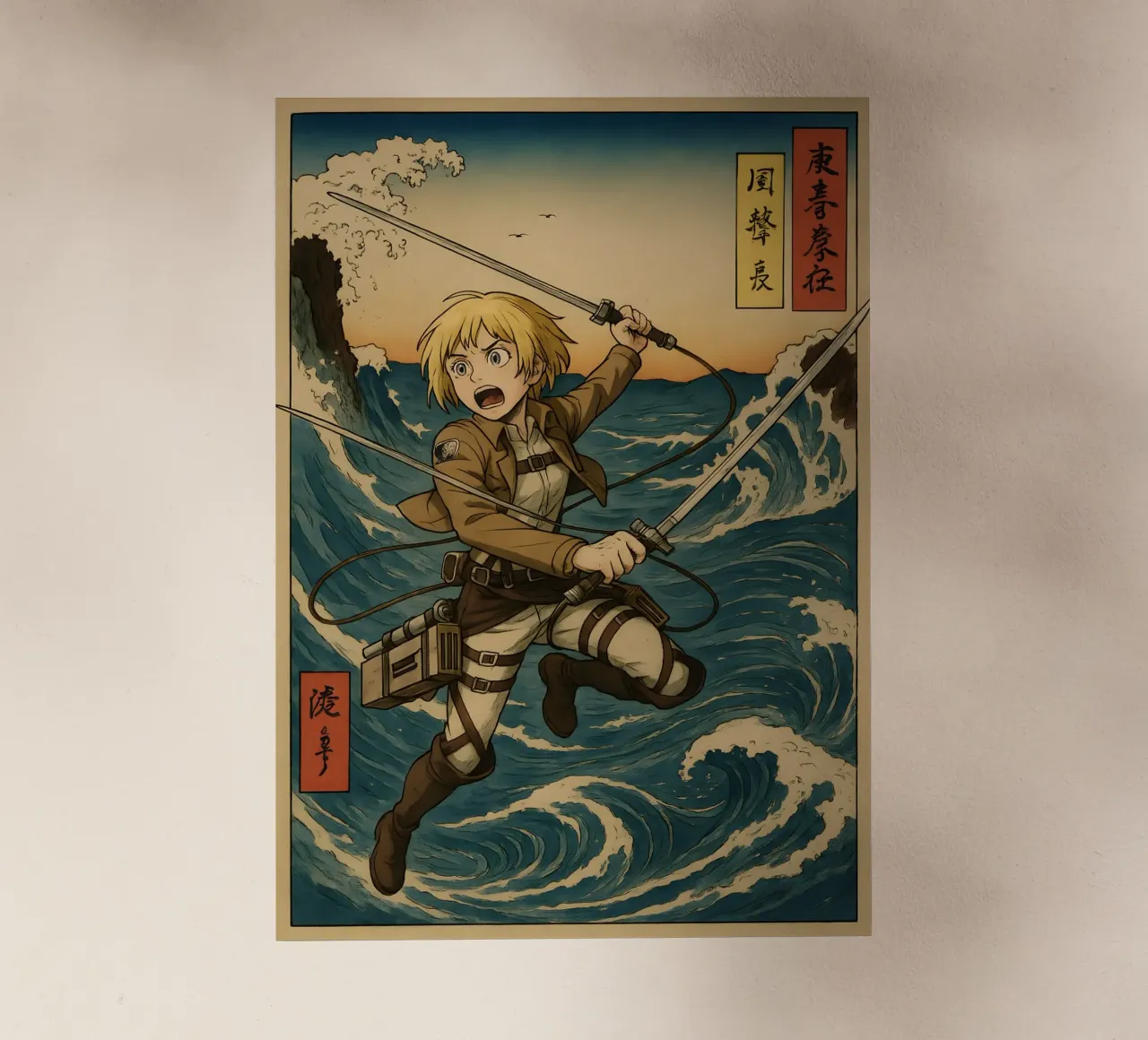 AOT Armin Arlert On Japan wave pellicola backlit da KakiHanryJP