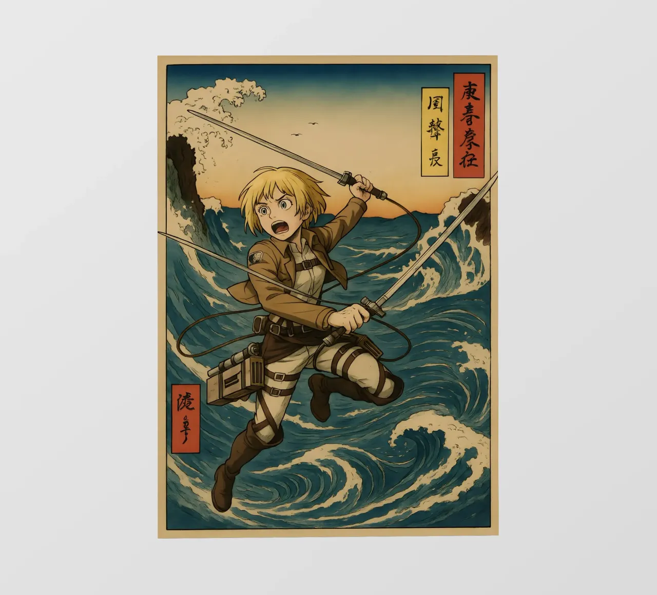 AOT Armin Arlert On Japan wave pellicola backlit da KakiHanryJP