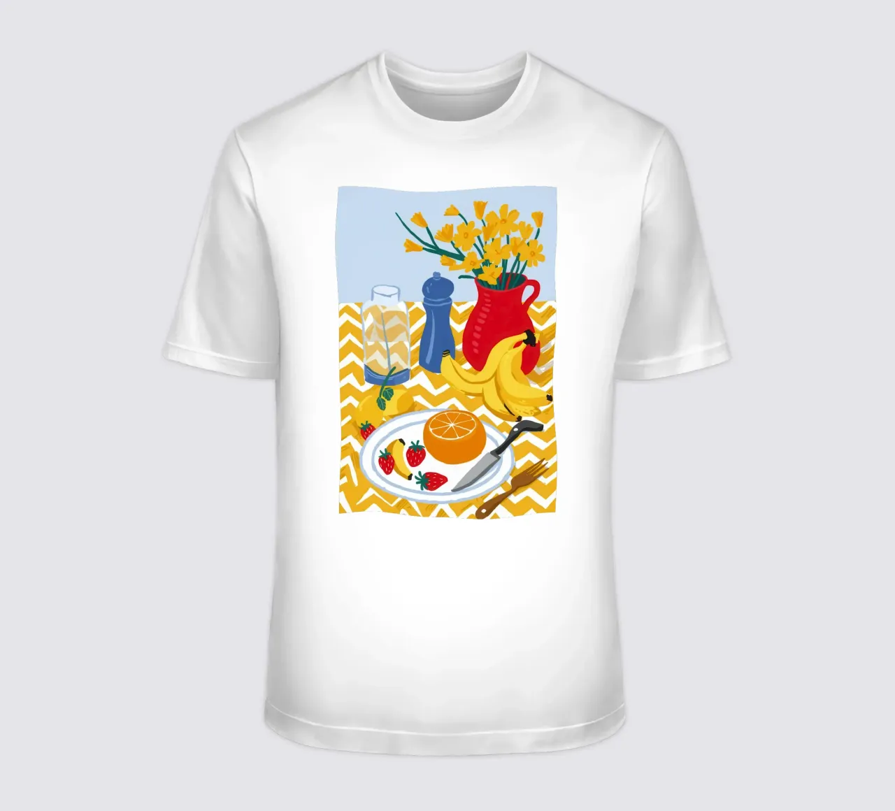 Colazione Natura morta con banane t-shirt da Veil Maya