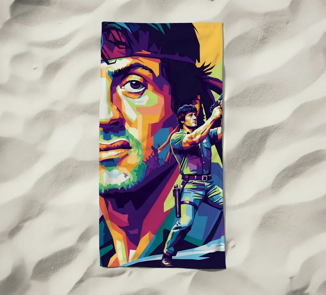 Sylvester Stallone - John Rambo art (1) telo mare da Hantamrata
