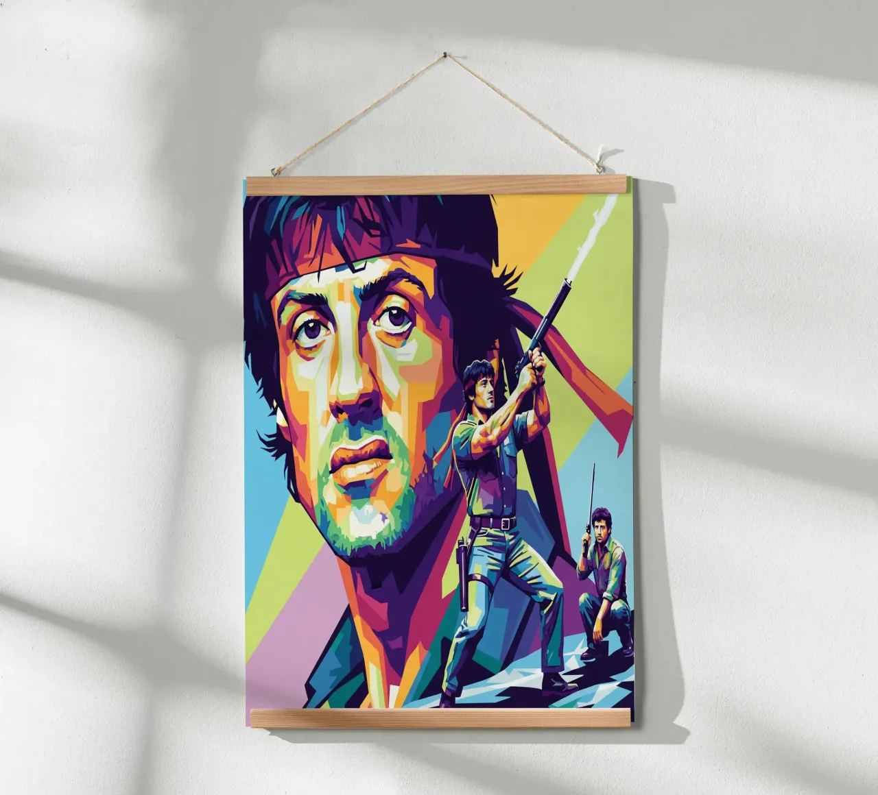 Sylvester Stallone - John Rambo art (1) carta hahnemühle da Hantamrata