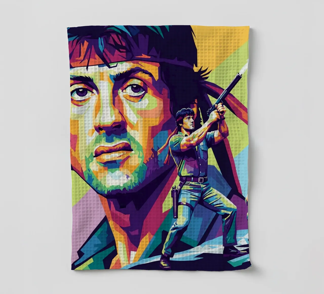 Sylvester Stallone - John Rambo art (1) canovaccio da cucina da Hantamrata