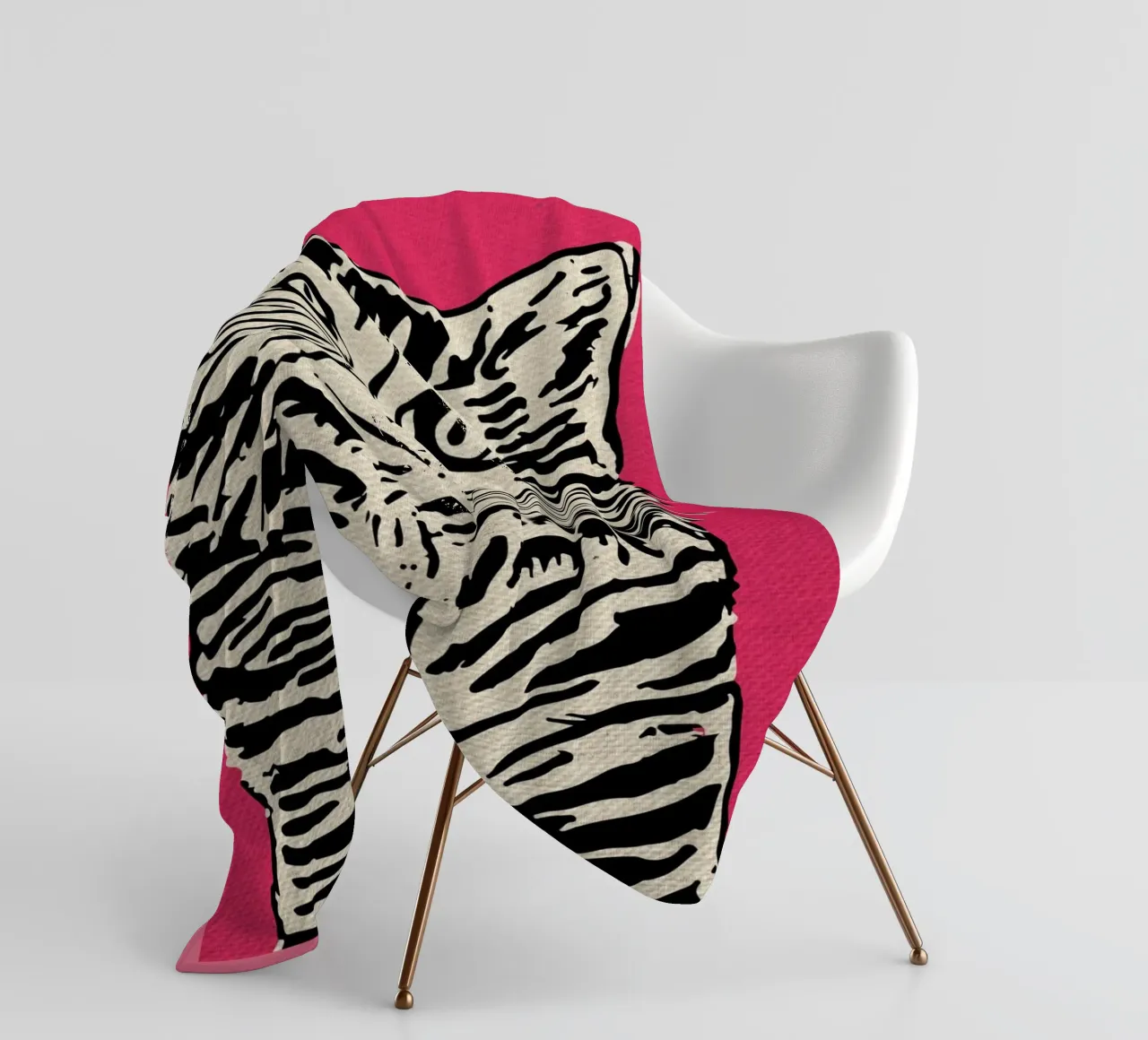 Divertente felino rosa coperta in pile da GaryStudio