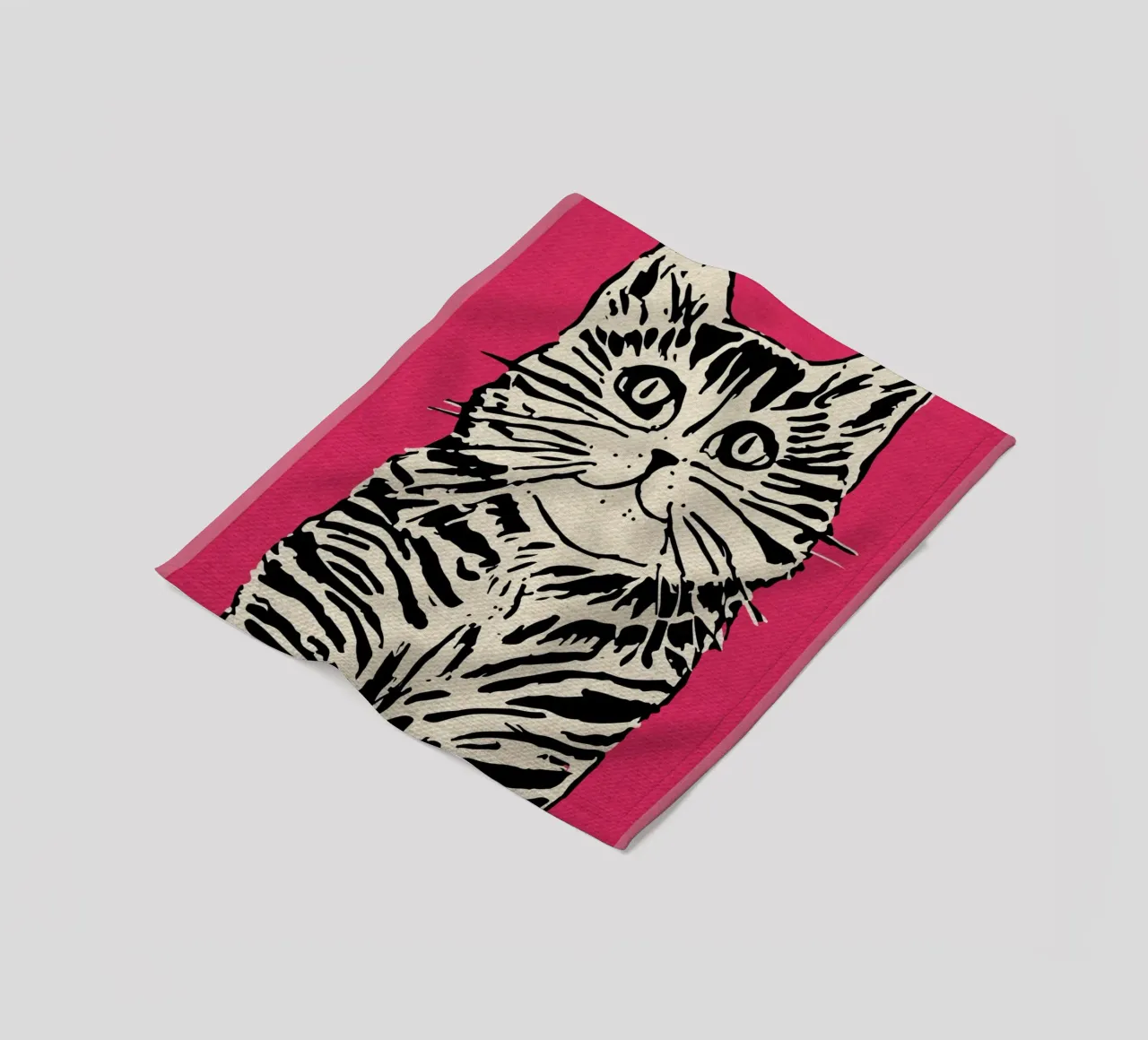 Divertente felino rosa coperta in pile da GaryStudio