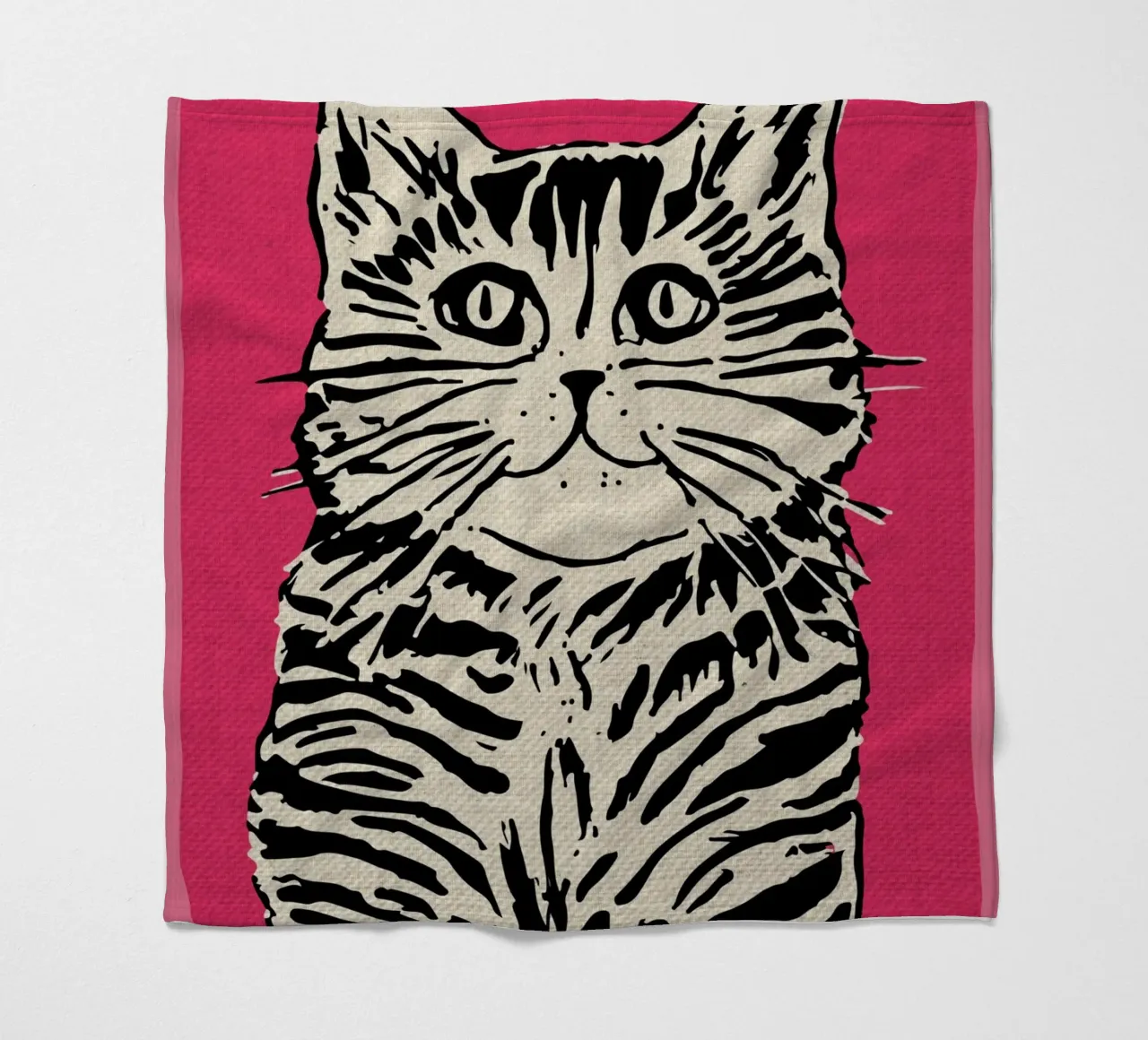 Divertente felino rosa coperta in pile da GaryStudio