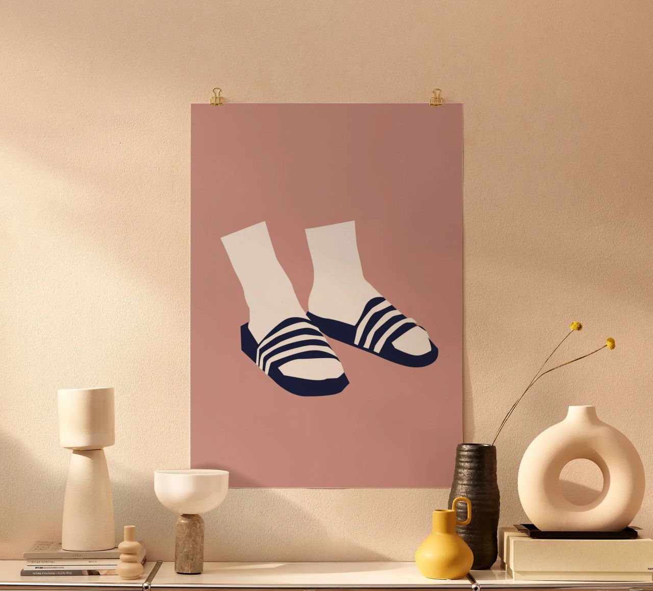 Adilette Poster von Helena Ravenne