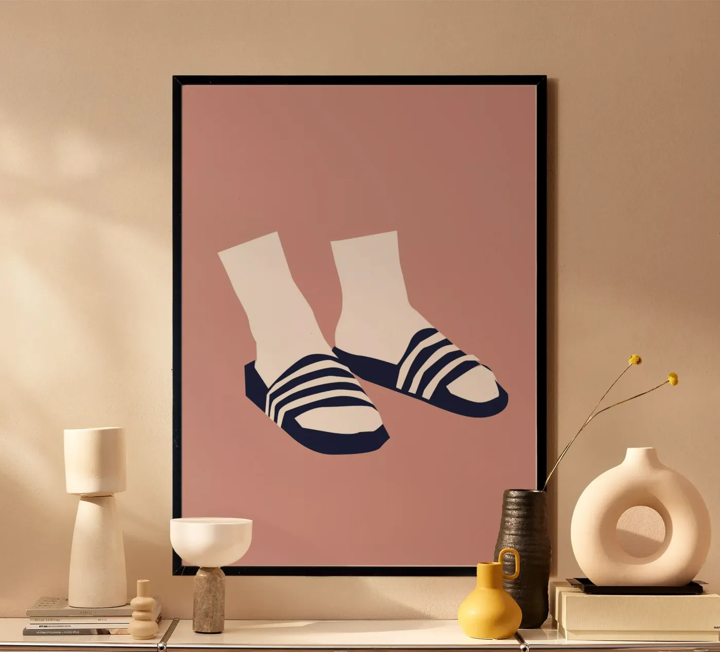 Adilette poster da Helena Ravenne
