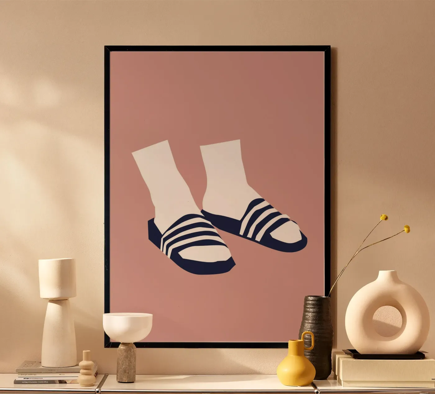 Adilette poster da Helena Ravenne
