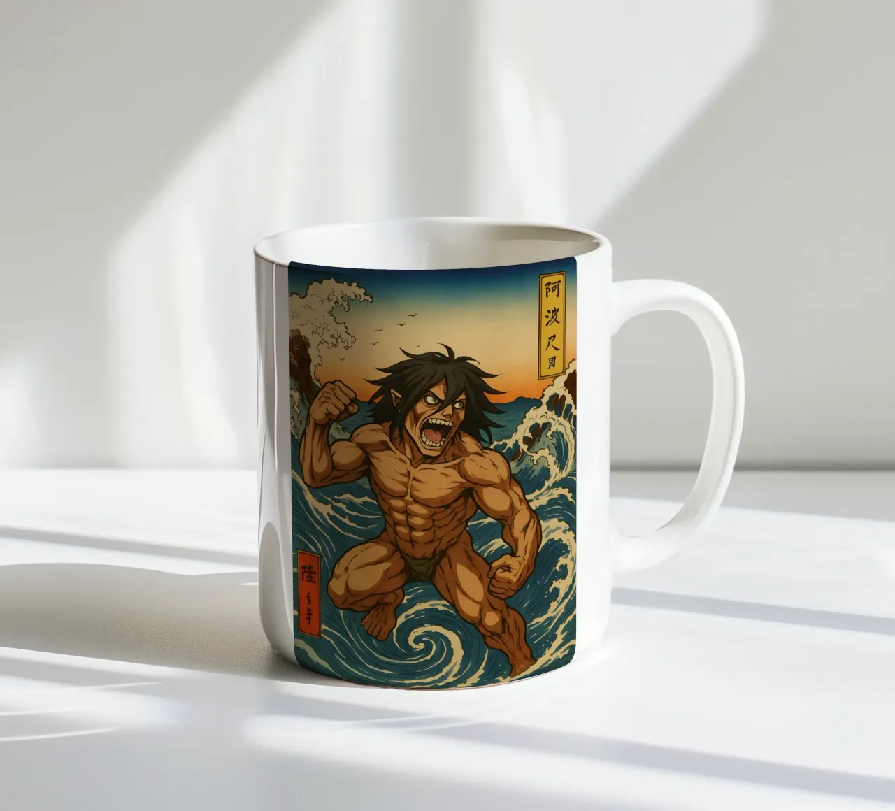 AOT Eren On Japan wave tazza in ceramica da KakiHanryJP