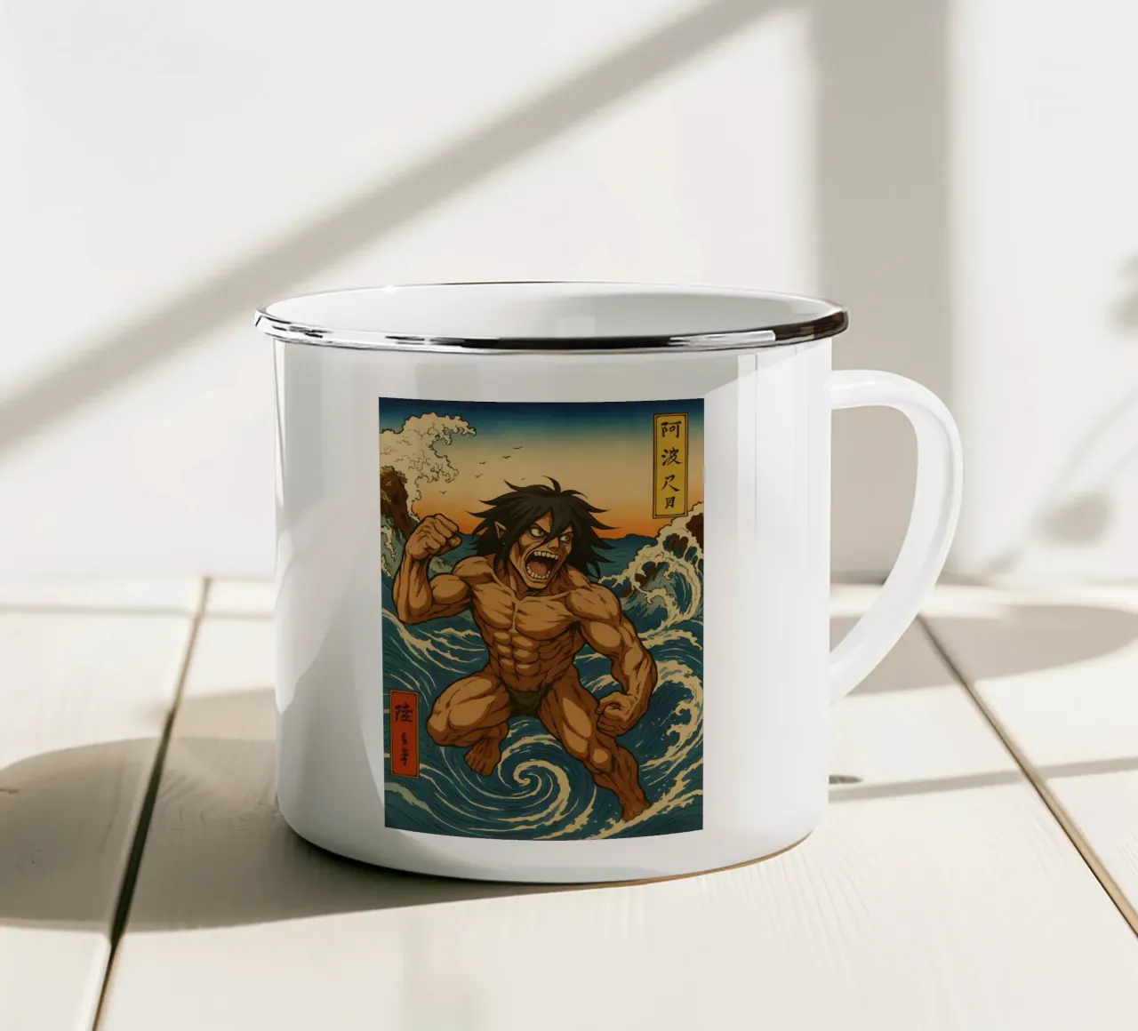 AOT Eren On Japan wave tazza in smalto da KakiHanryJP