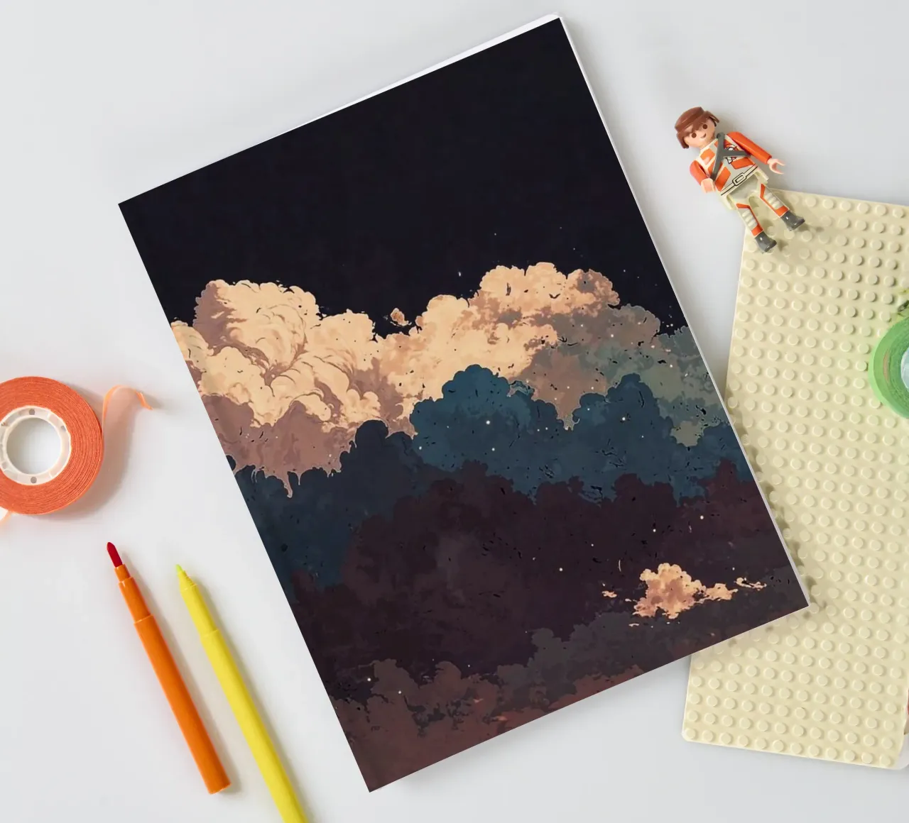 nature dusk cloudscape notebook by Histrol