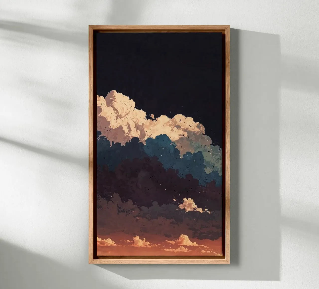 nature dusk cloudscape tela con Cornice a cassetta da Histrol