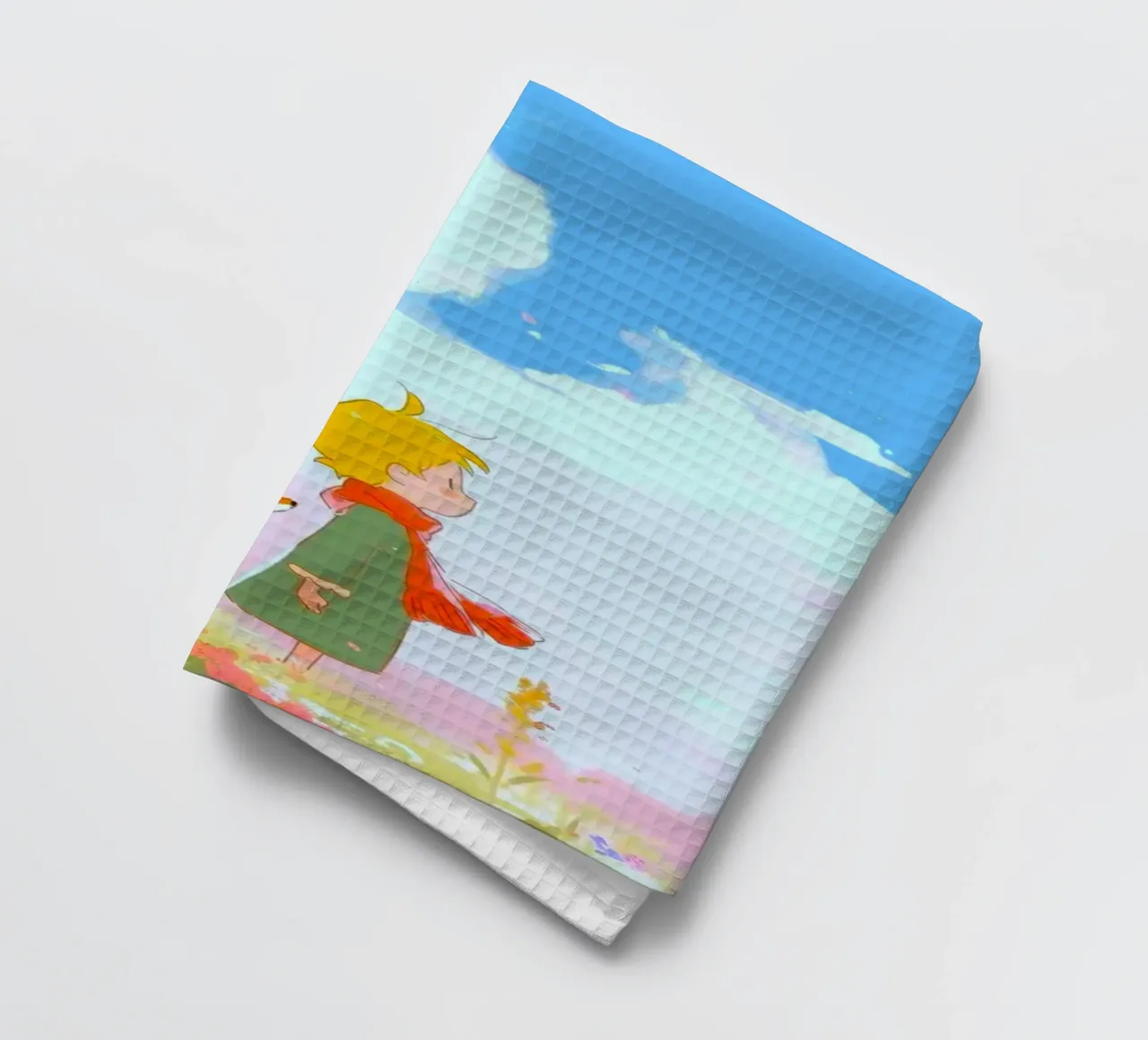 grass wildflowers tea towel by prindy