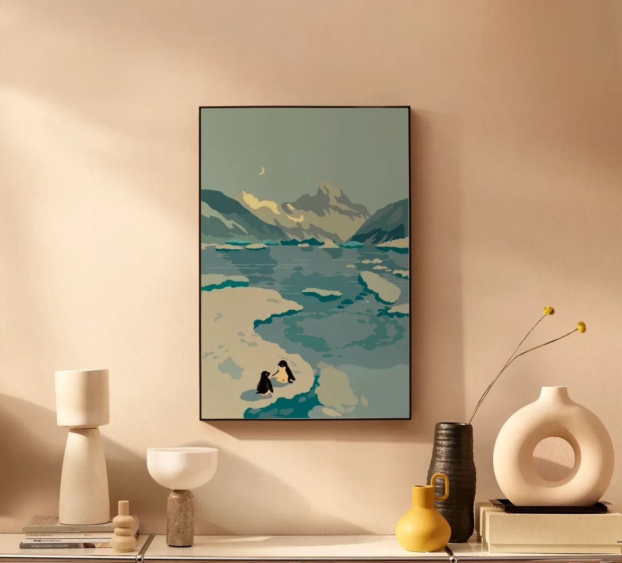 penguins icebergs plexiglass da Histrol