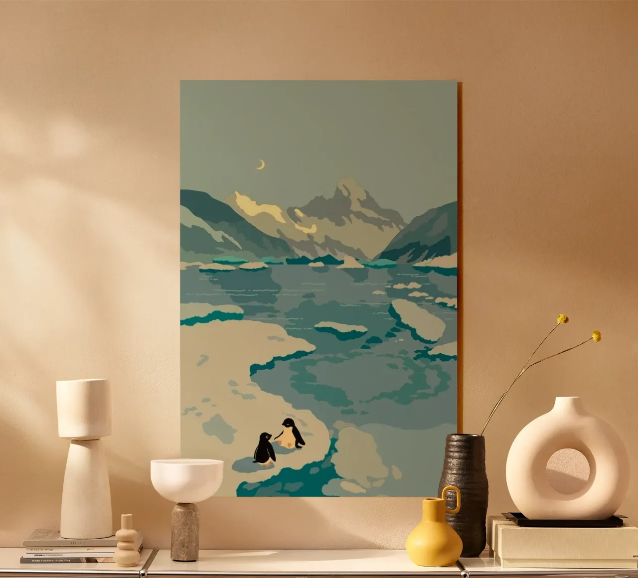 penguins icebergs plexiglass da Histrol