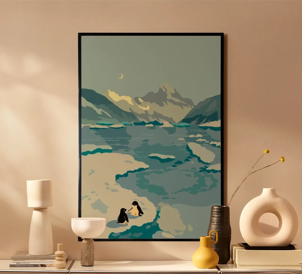 penguins icebergs carta hahnemühle da Histrol