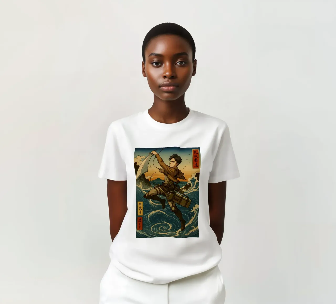 AOT Levi On Japan Wave t-shirt da KakiHanryJP