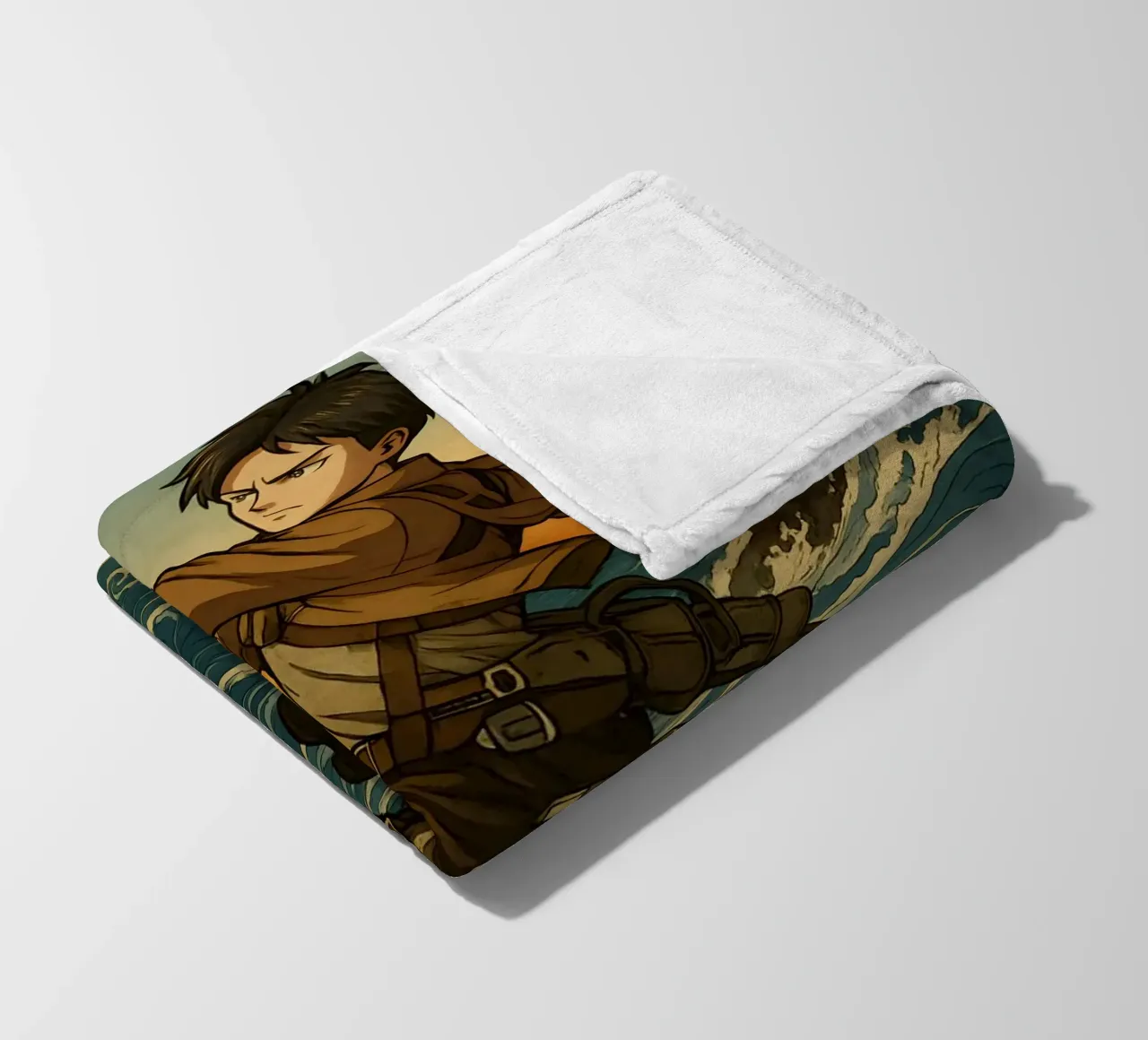 AOT Levi On Japan Wave coperta in pile da KakiHanryJP