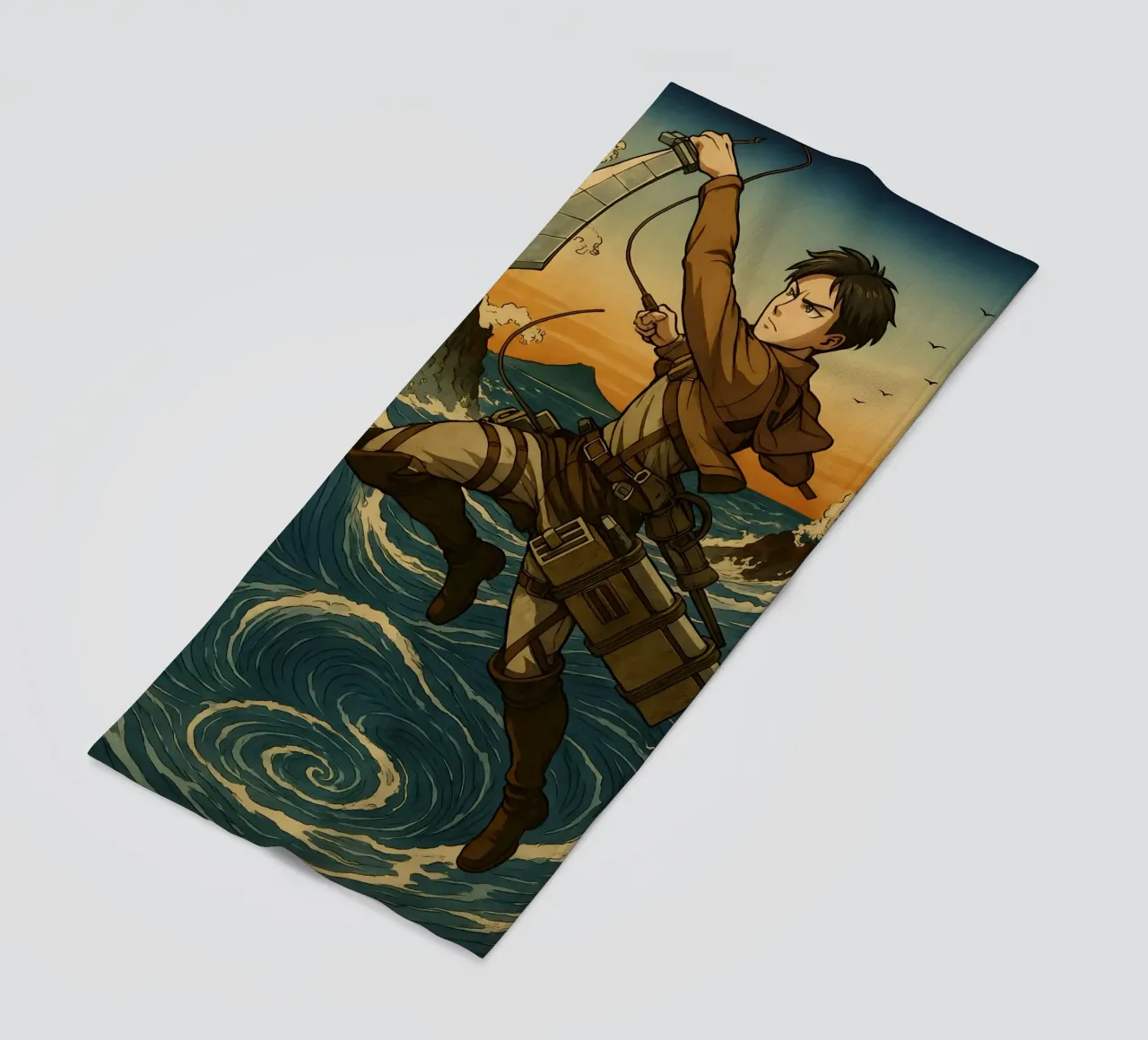 AOT Levi On Japan Wave telo mare da KakiHanryJP