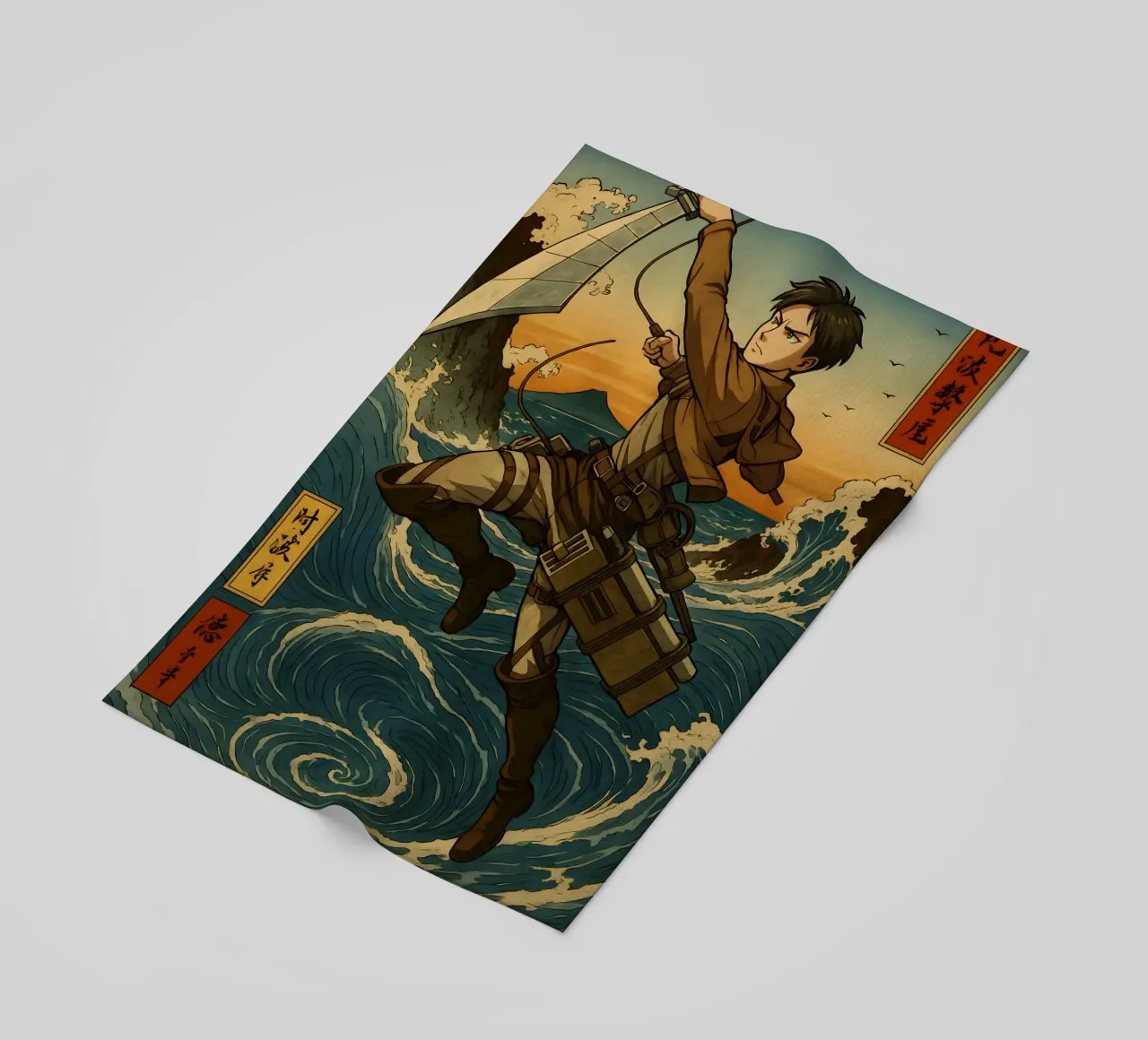 AOT Levi On Japan Wave telo mare da KakiHanryJP