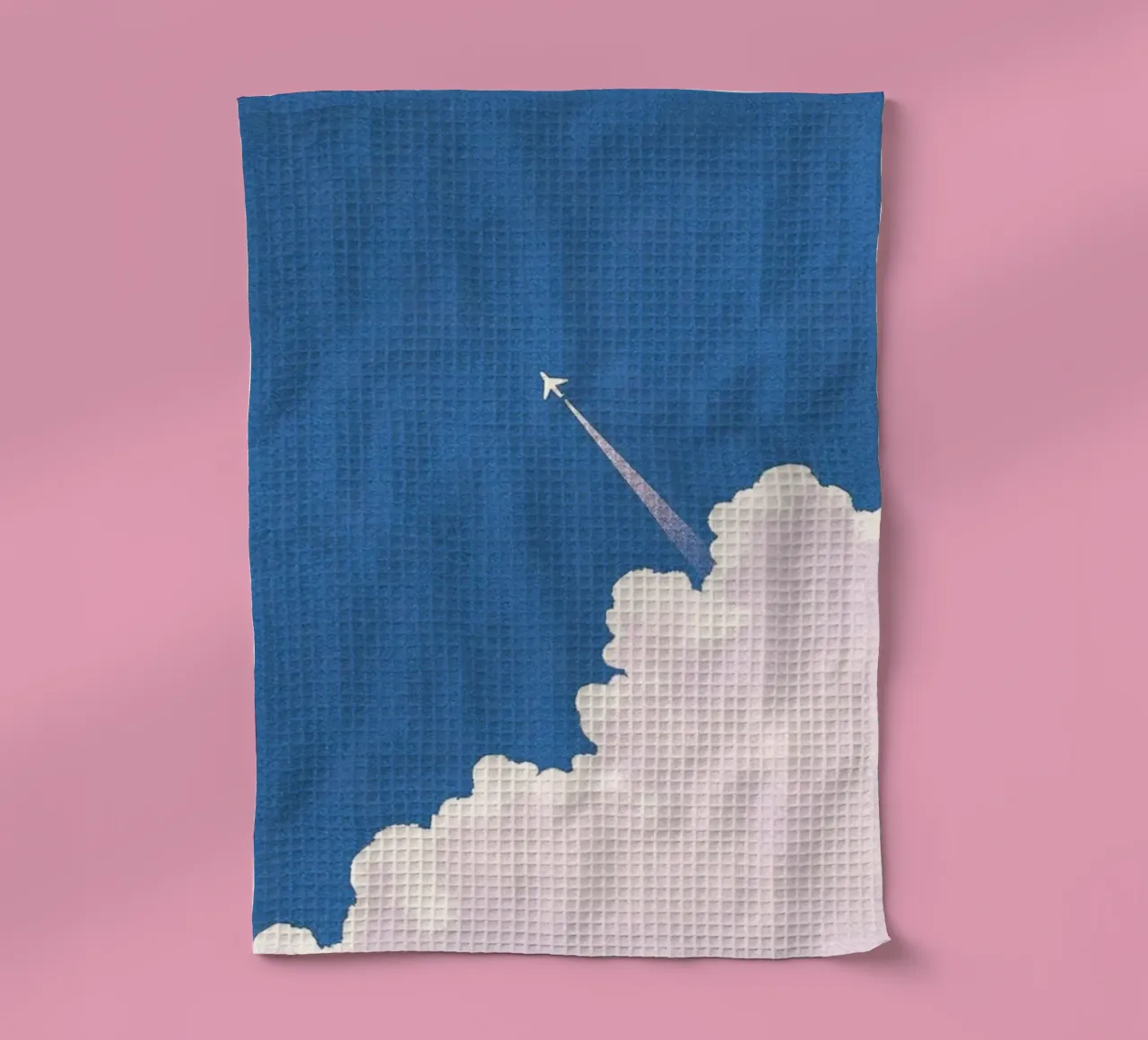 vapor trail tea towel by Histrol
