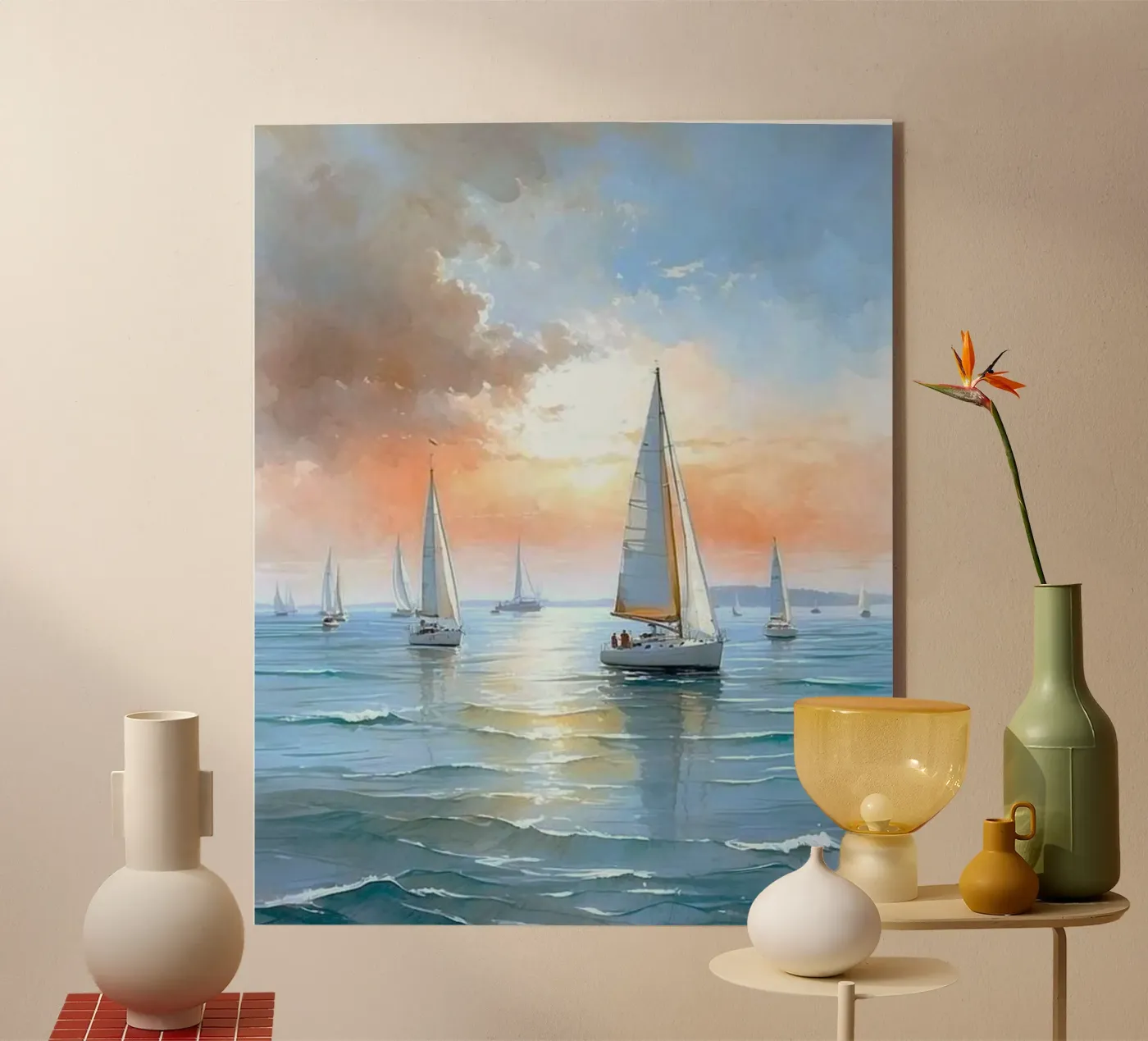 sailboats ocean plexiglass da prindy