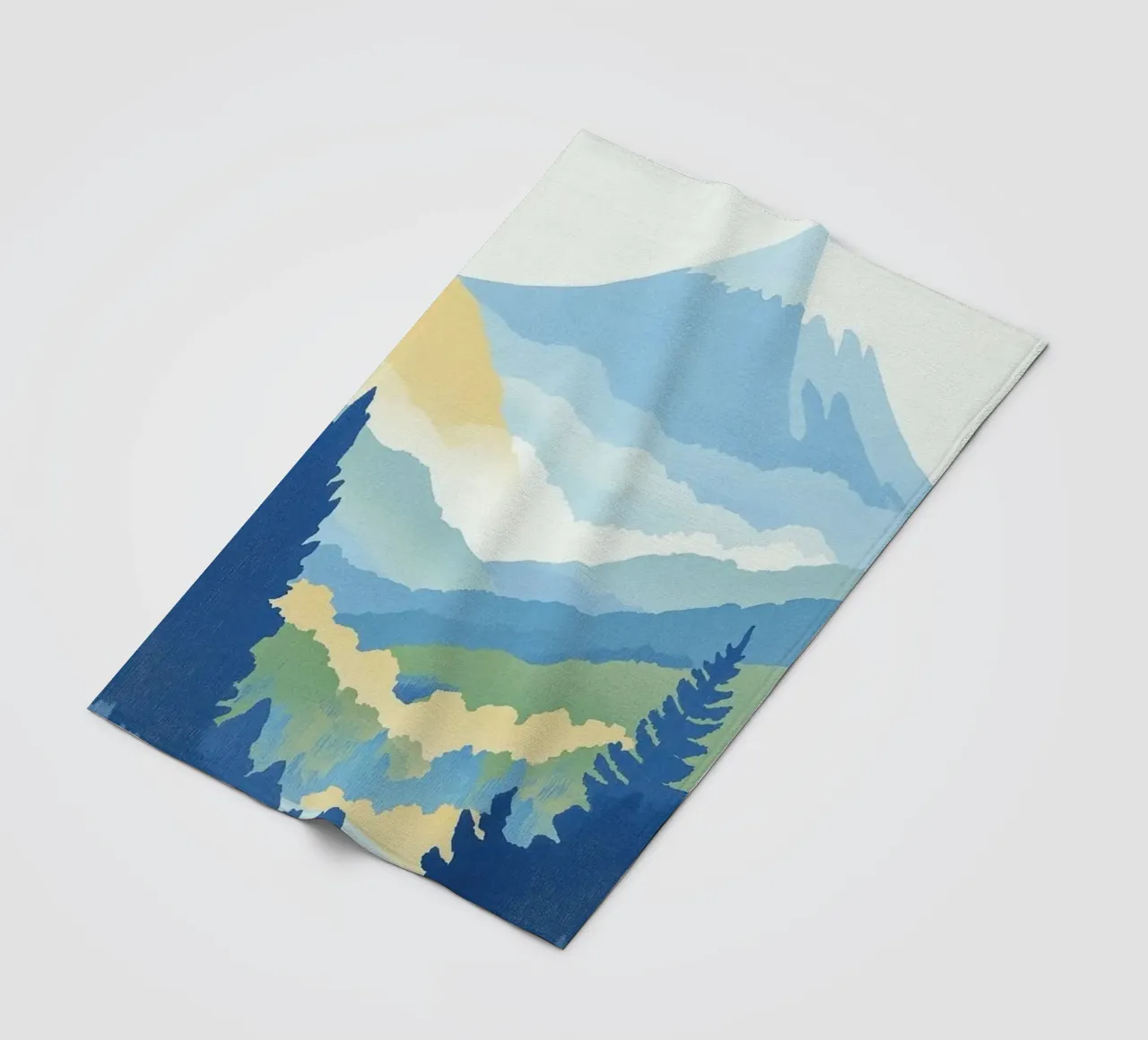 slopes foliage fleece blanket by Histrol