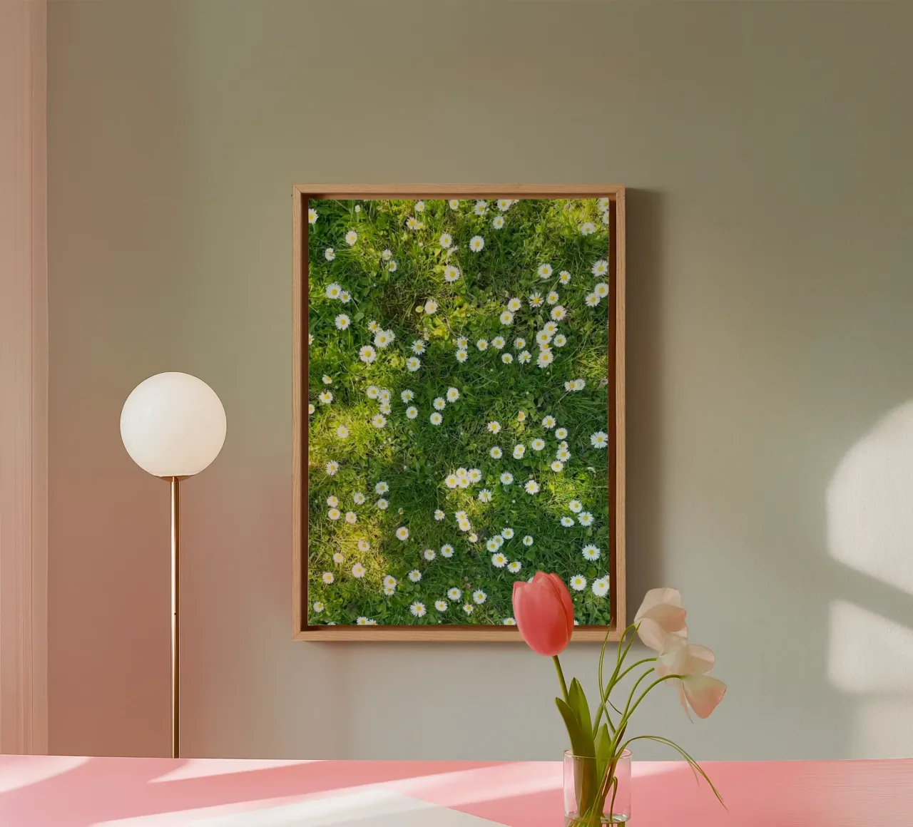 greenery plants light lienzo de prindy