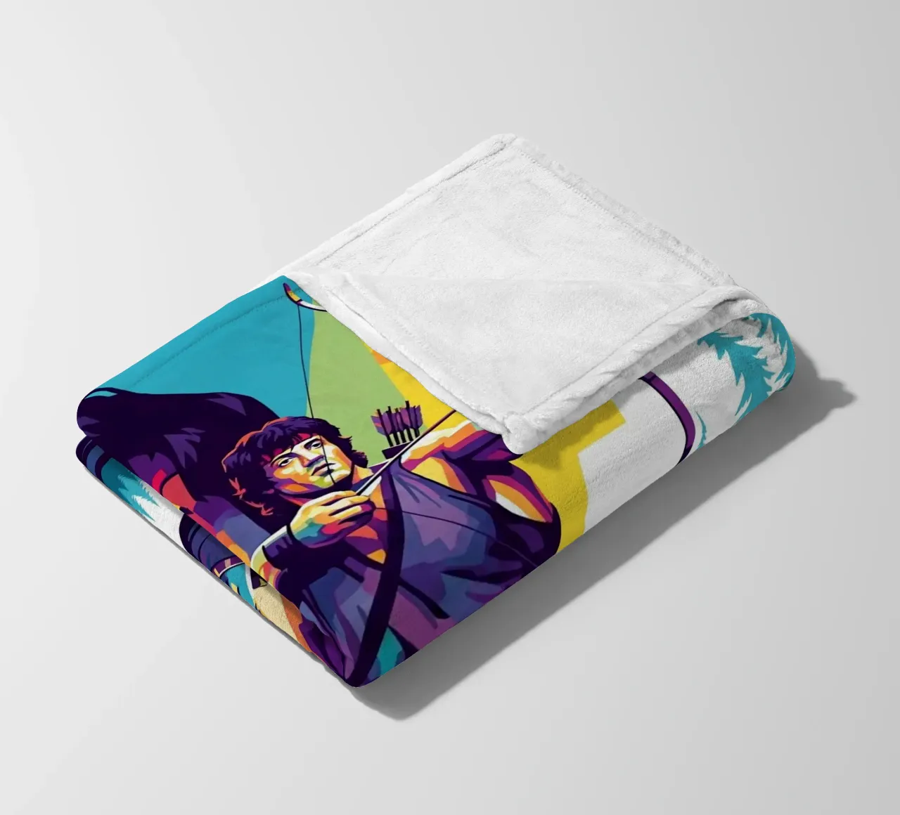Sylvester Stallone - John Rambo art (3) coperta in pile da Hantamrata