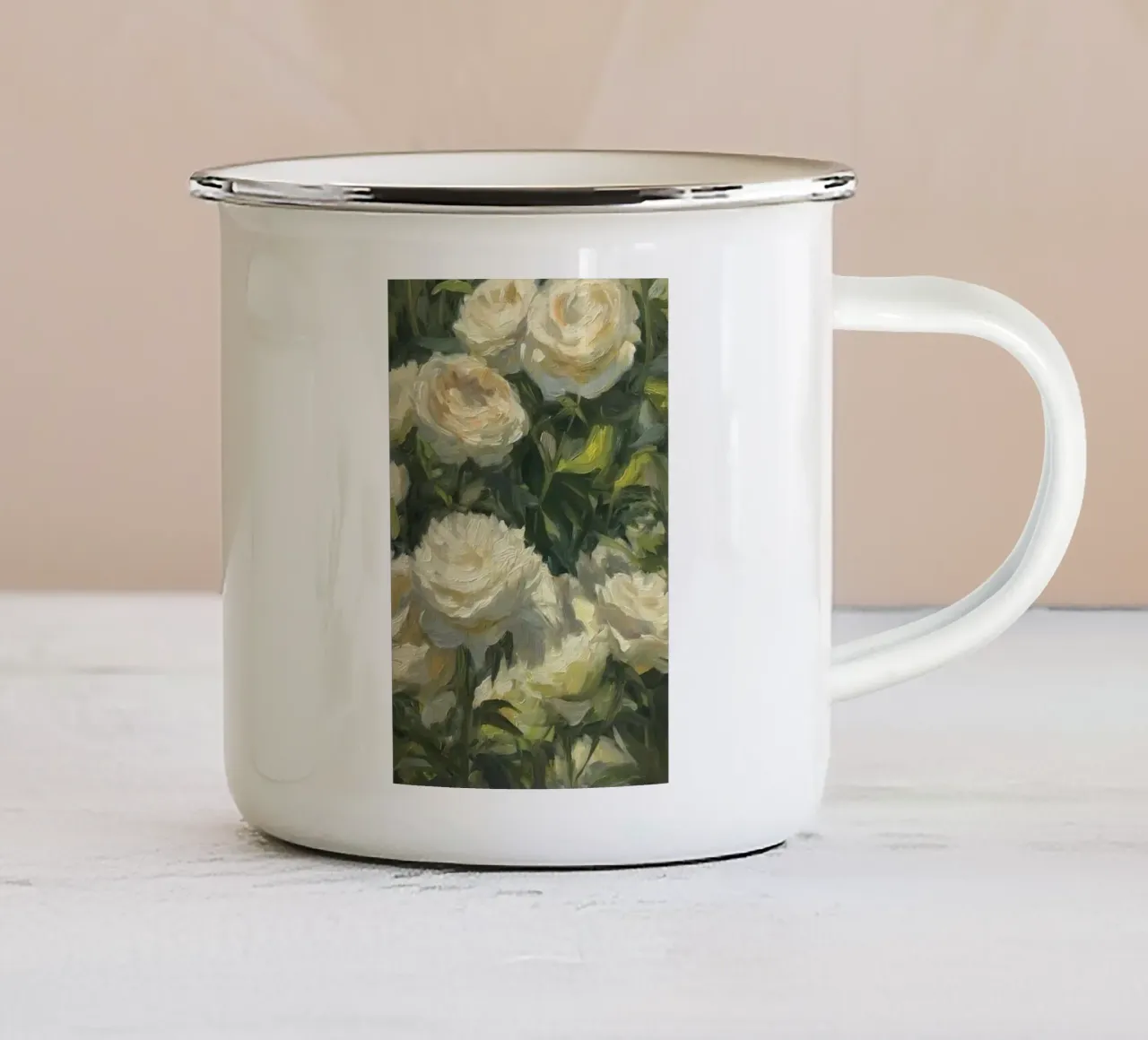 bloom greenery tazza in smalto da prindy