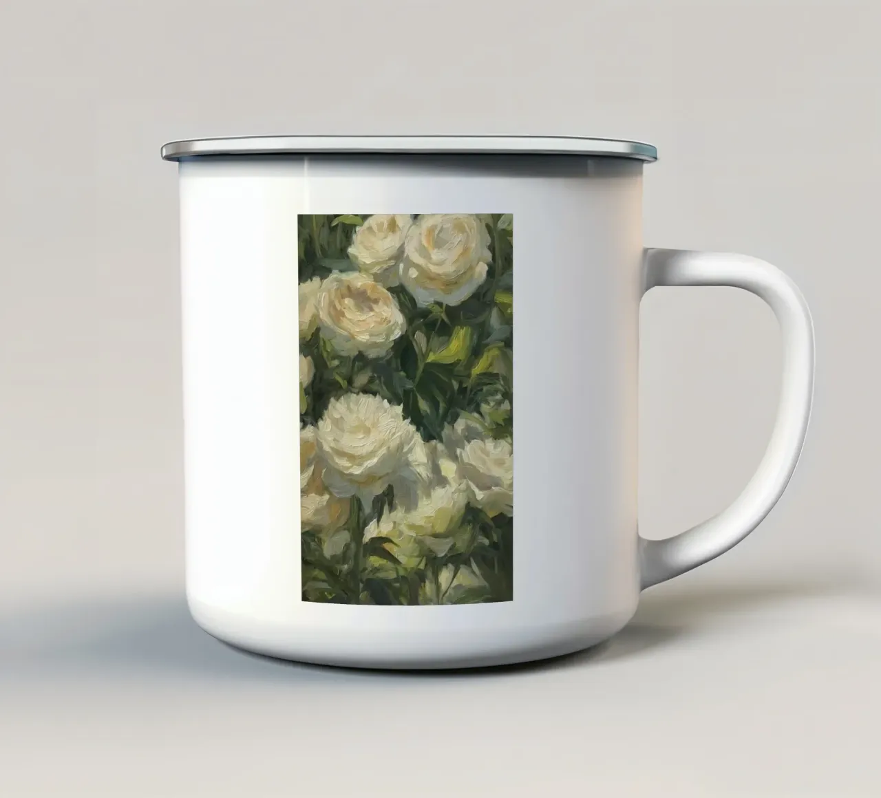 bloom greenery tazza in smalto da prindy