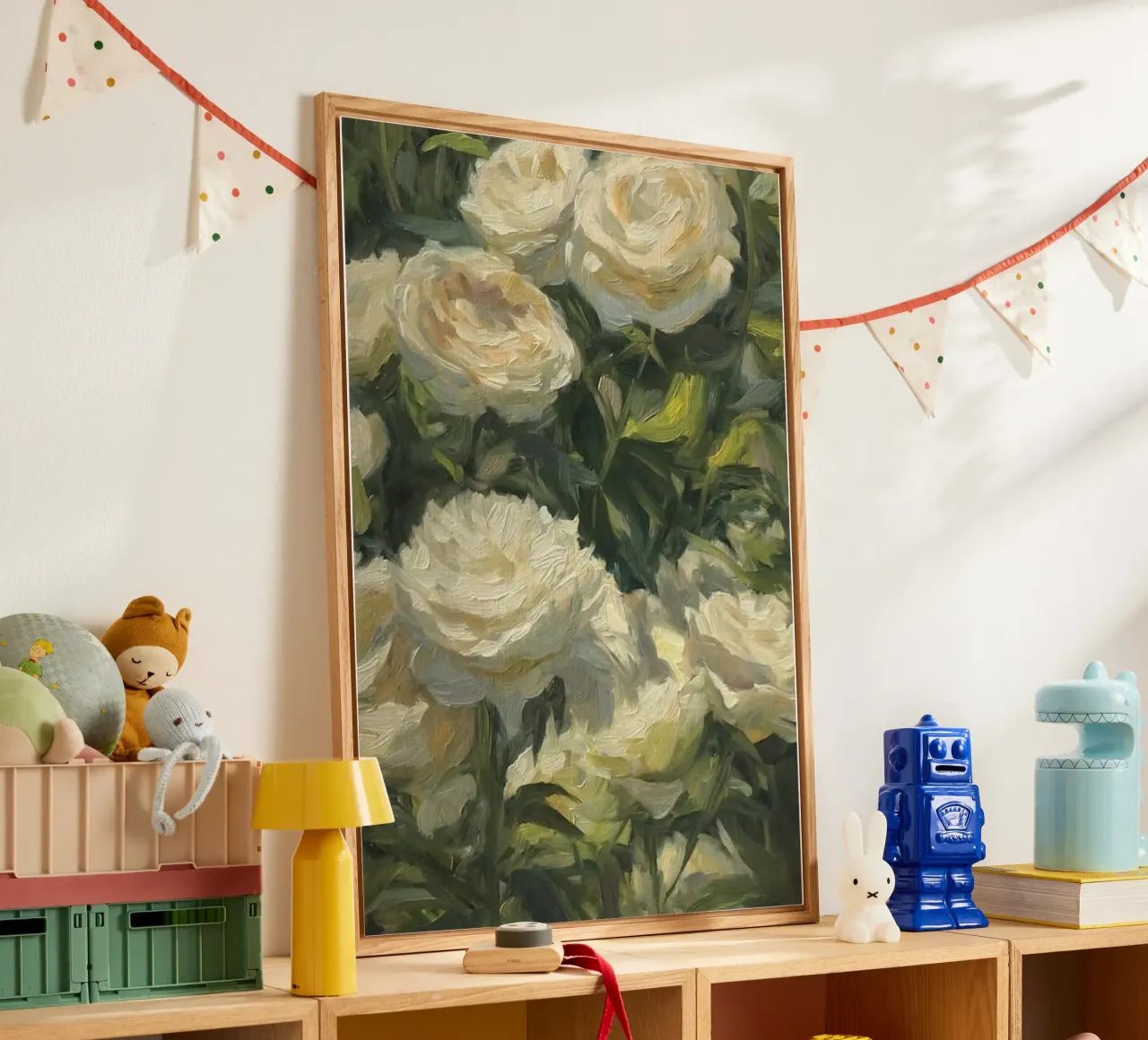 bloom greenery acrylic glass by prindy