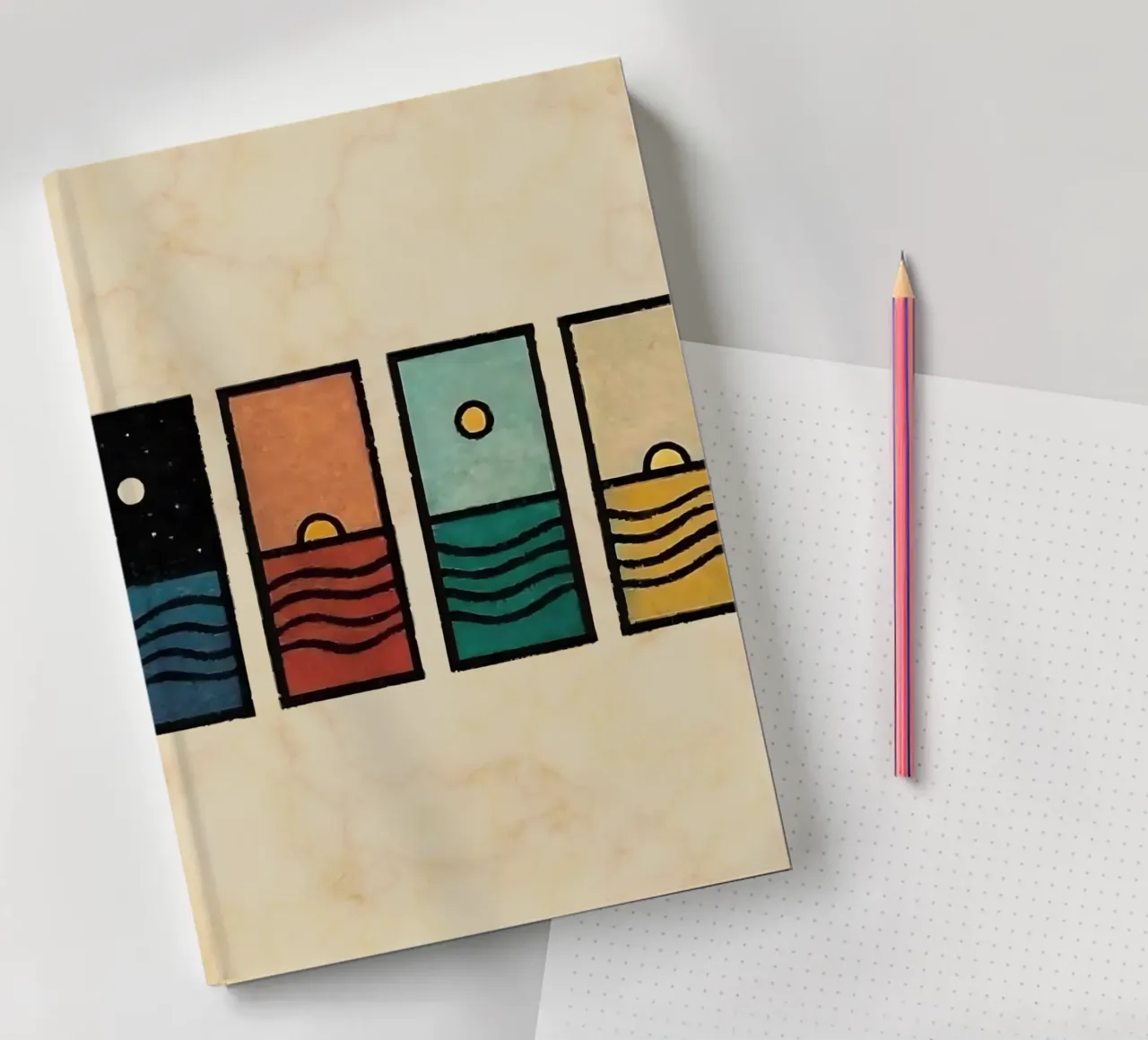 horizon rectangles notebook by prindy