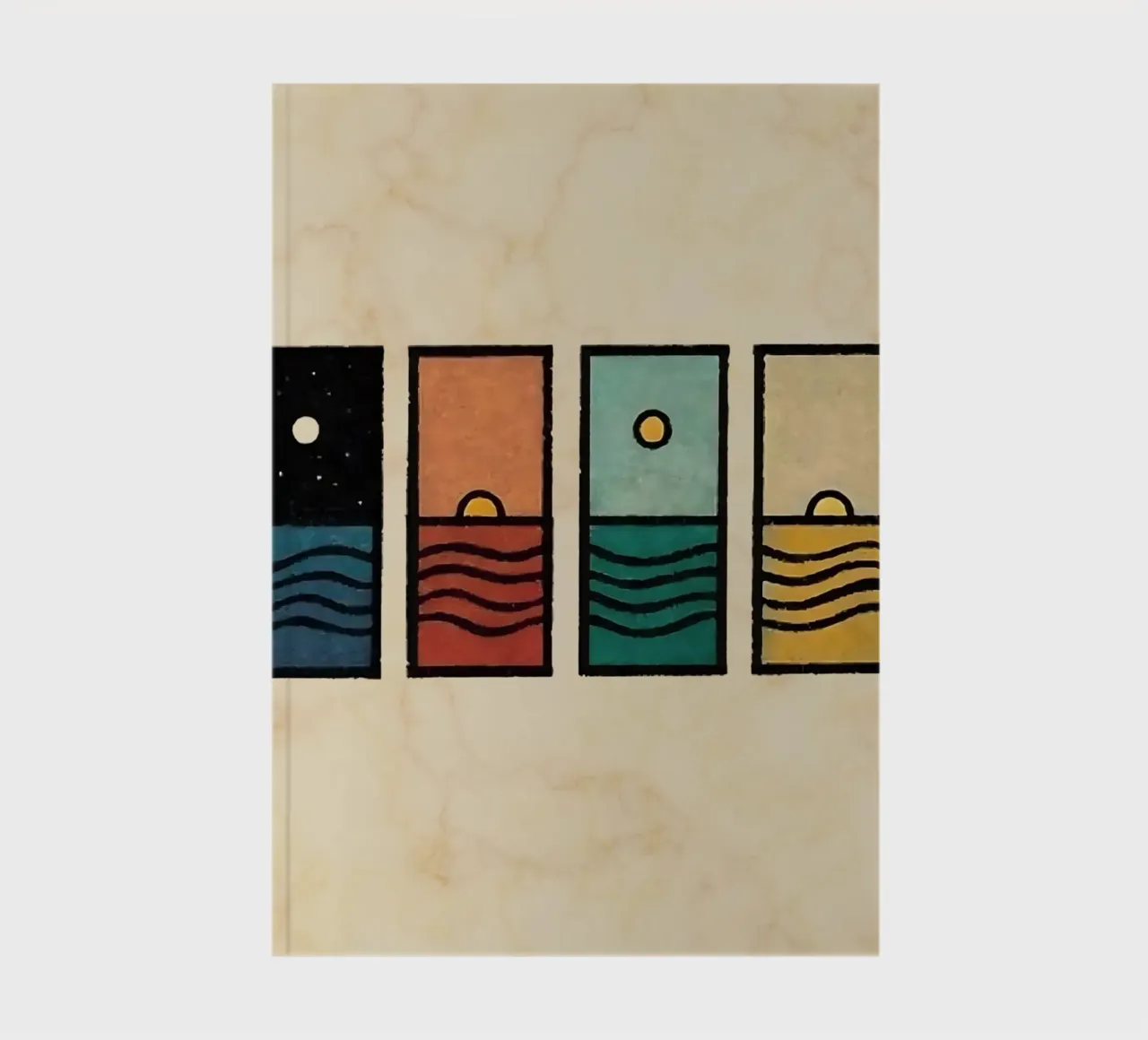 horizon rectangles notebook by prindy